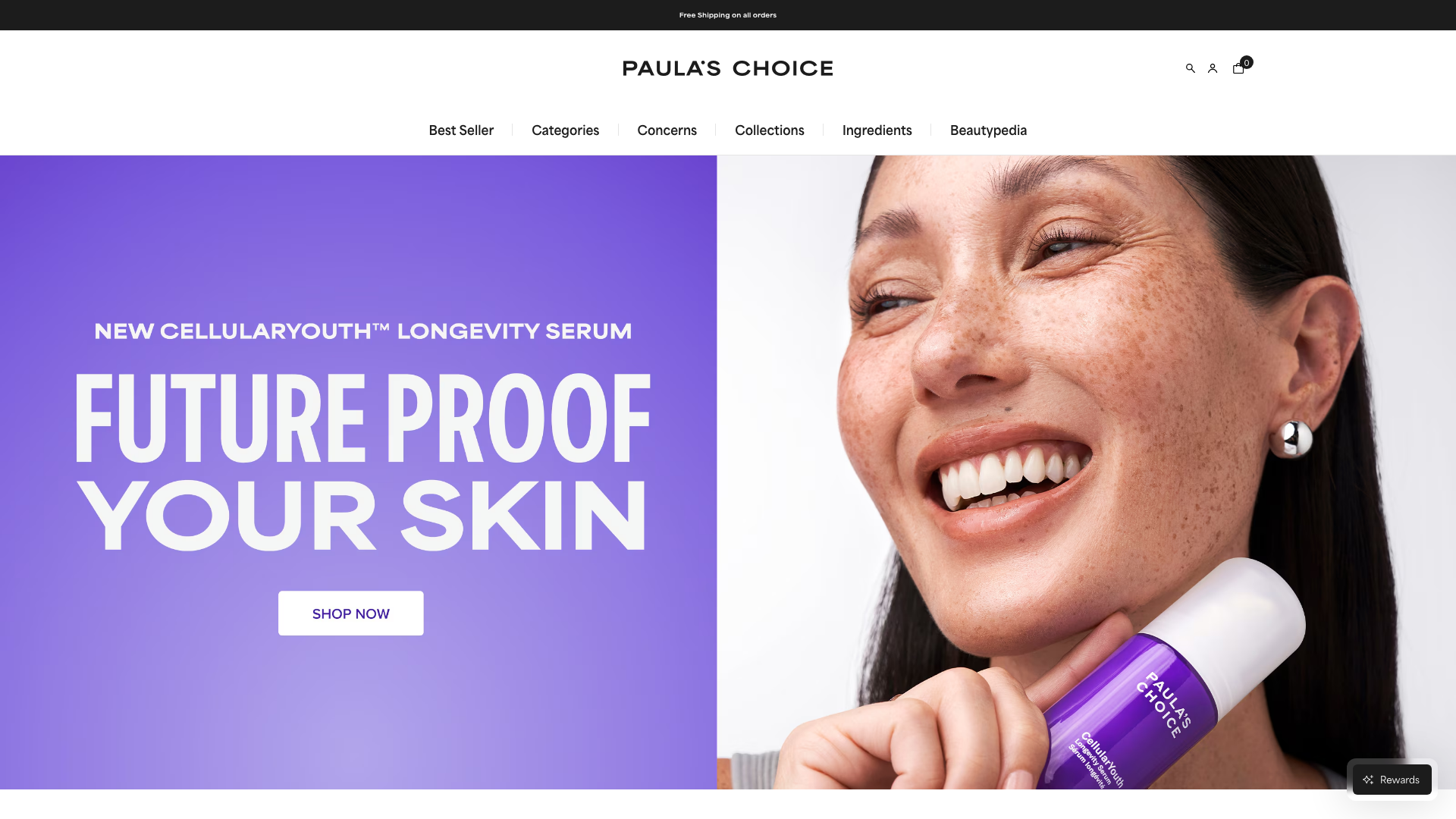 Paula's Choice screenshot
