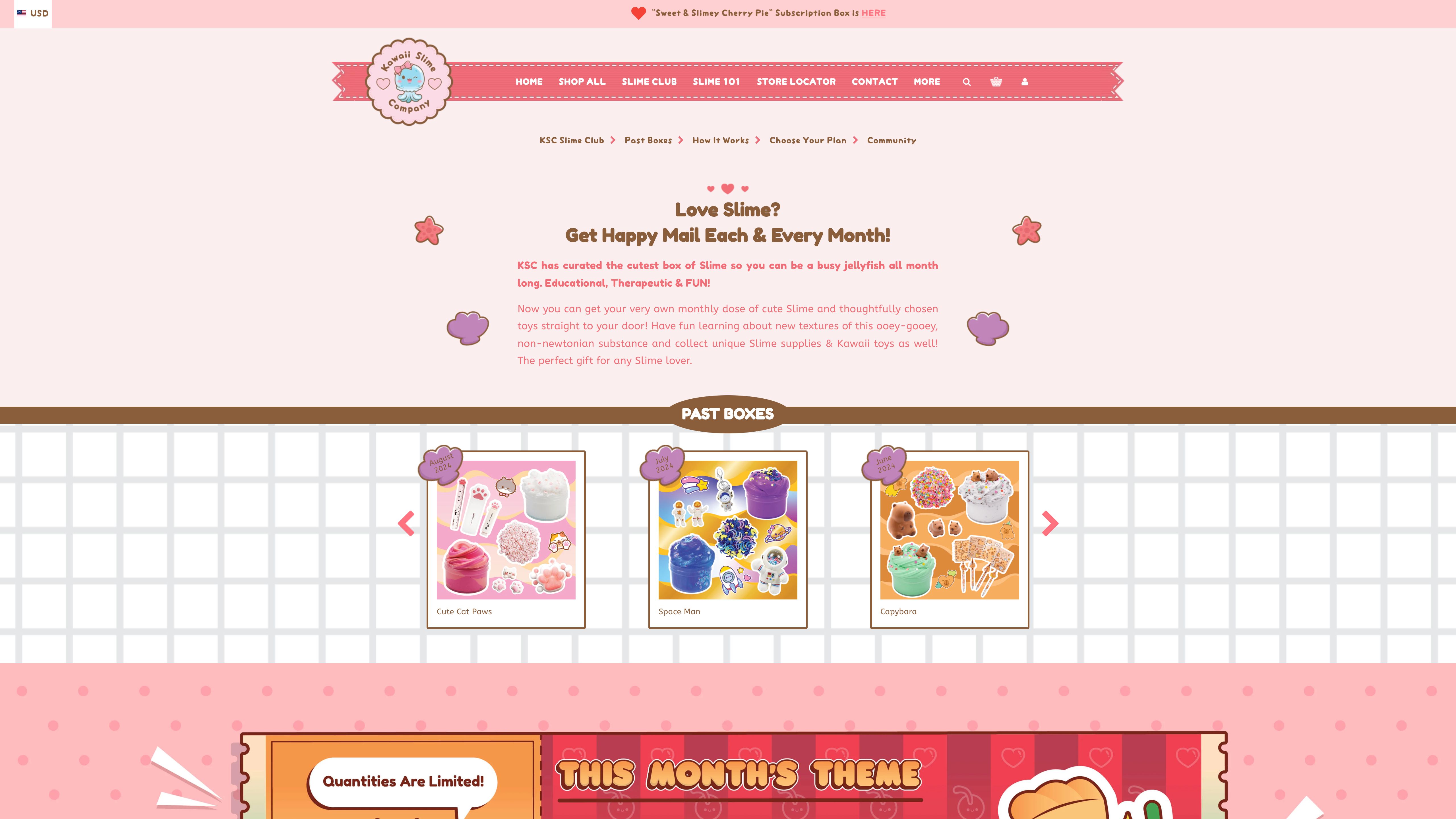 KawaiiSlimeCompany - A uniquely designed Shopify Plus Store Theme screenshot 3