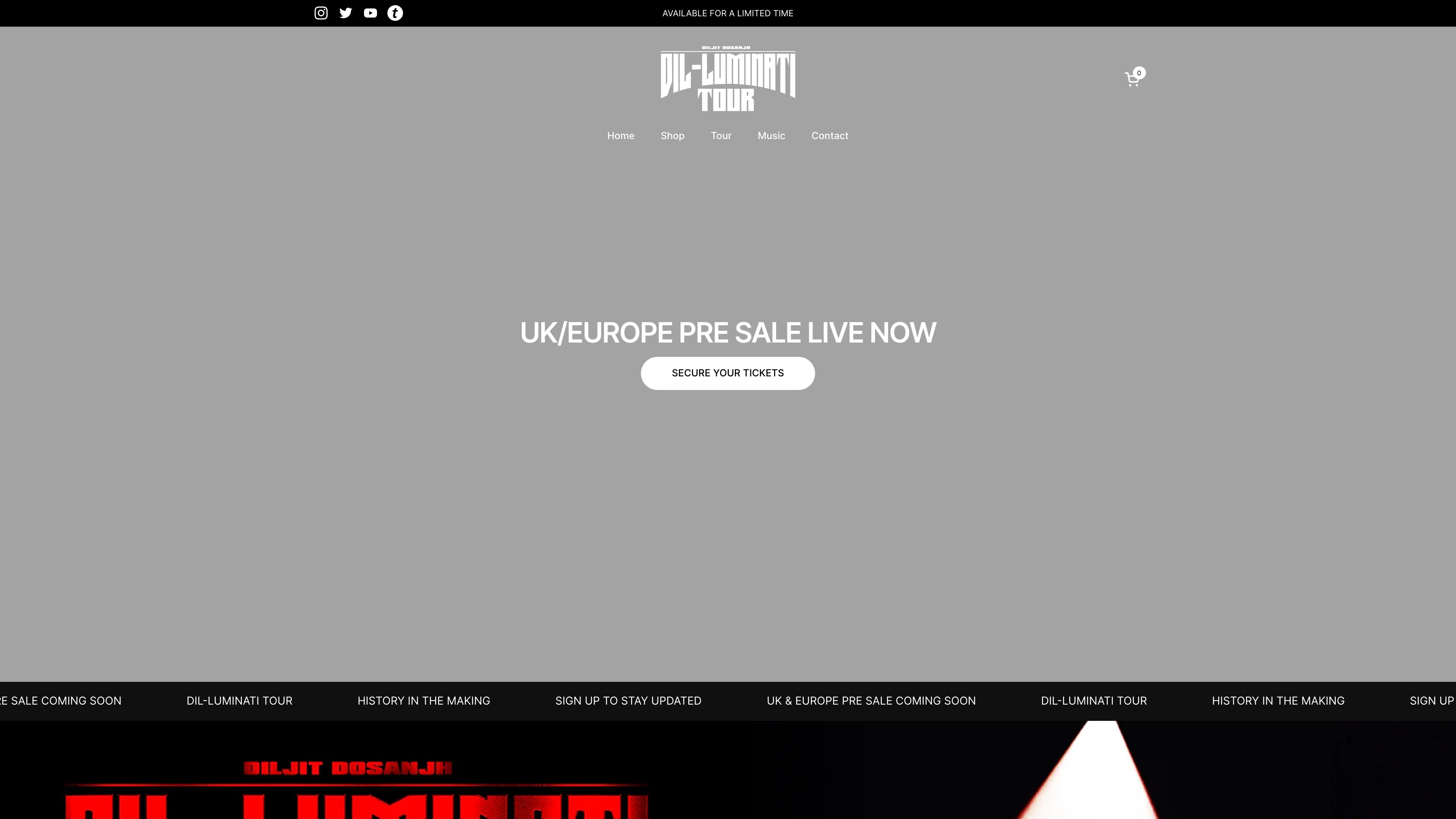 Diljit Dosanjh | Official Merch Website screenshot 5
