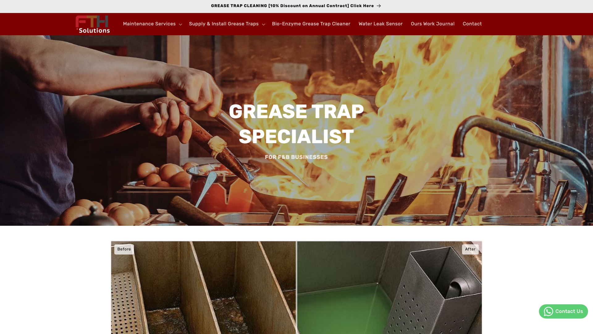 Grease trap specialist | FTH Solutions