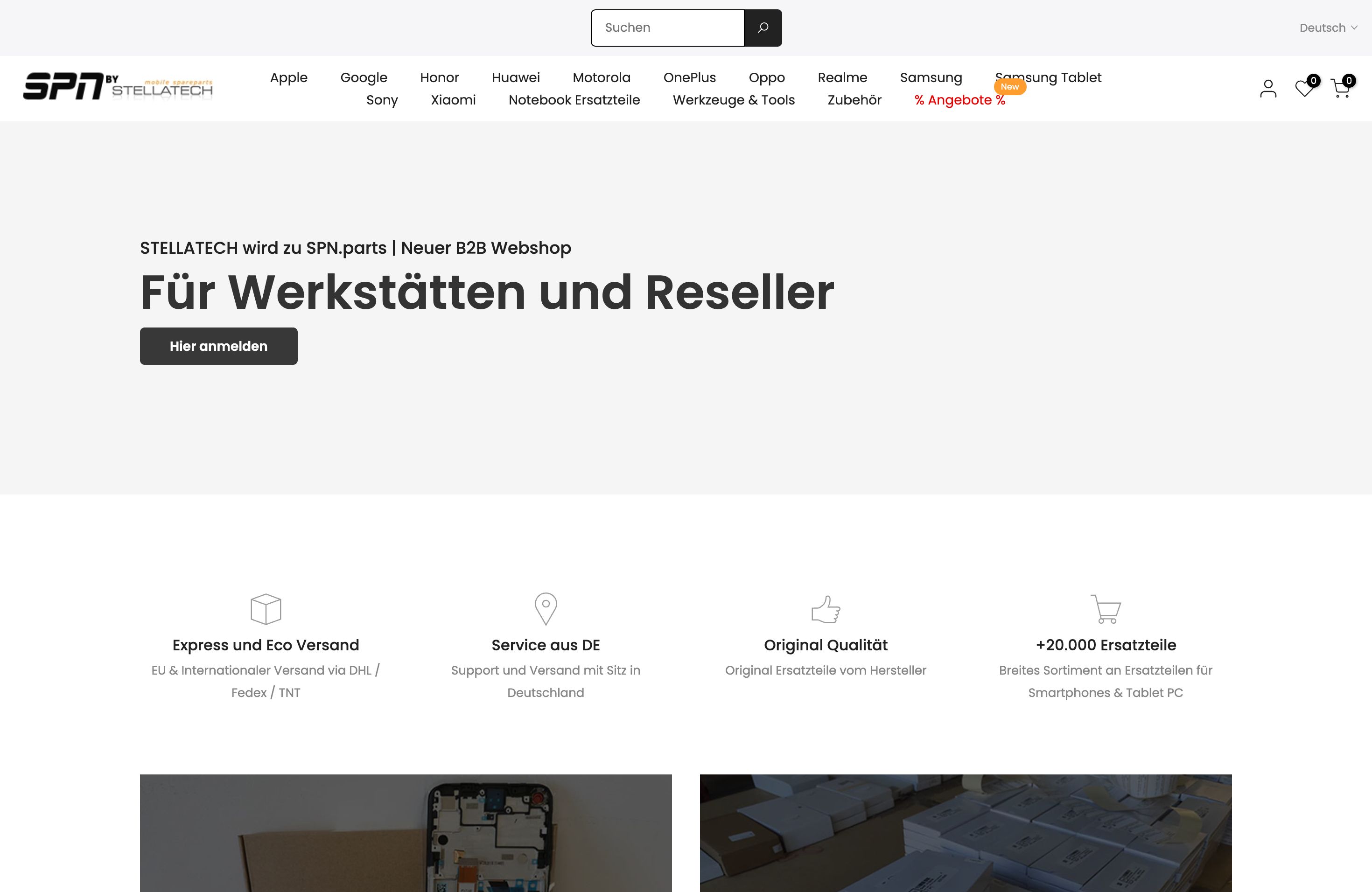 Migration von Shopware und Umsetzung B2B Features – spn.parts screenshot 4