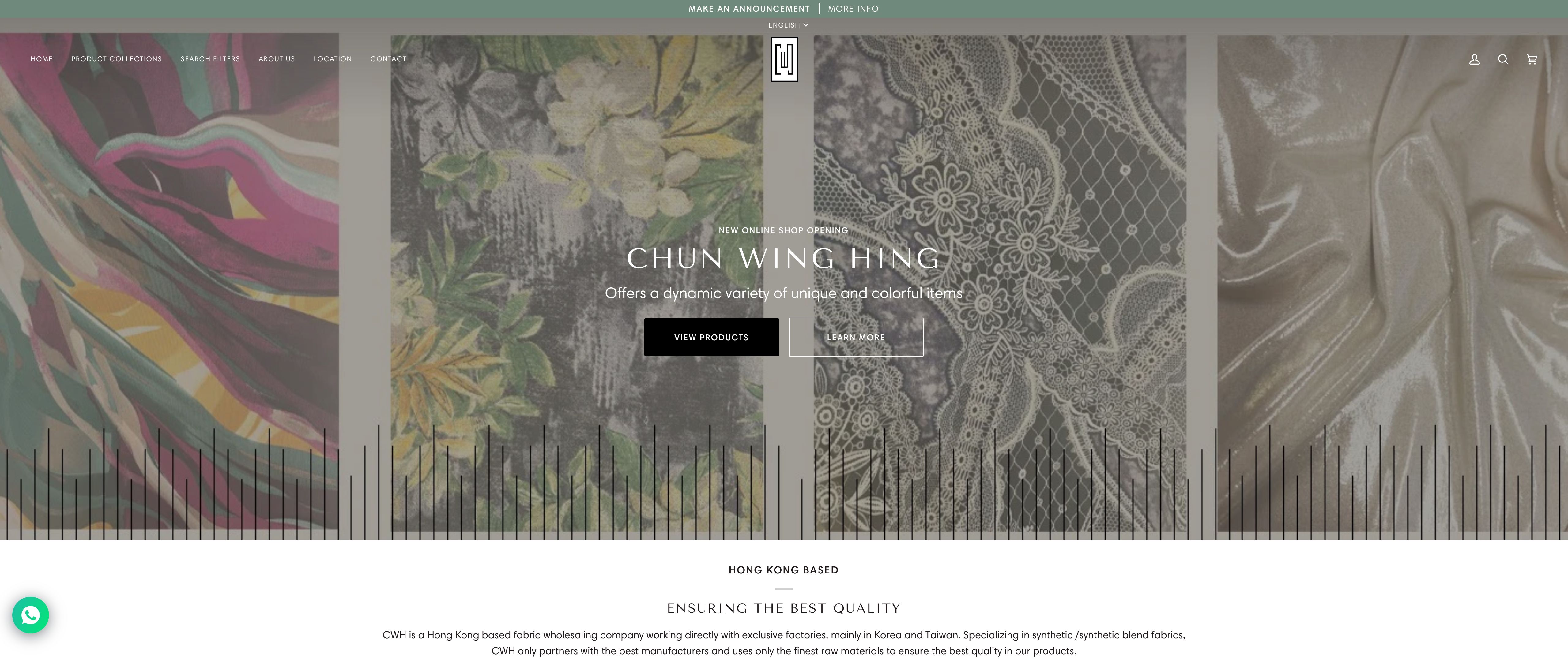 Chun Wing Hing - 3D Fabric Feature /  e-shop Set-up & Design screenshot 6
