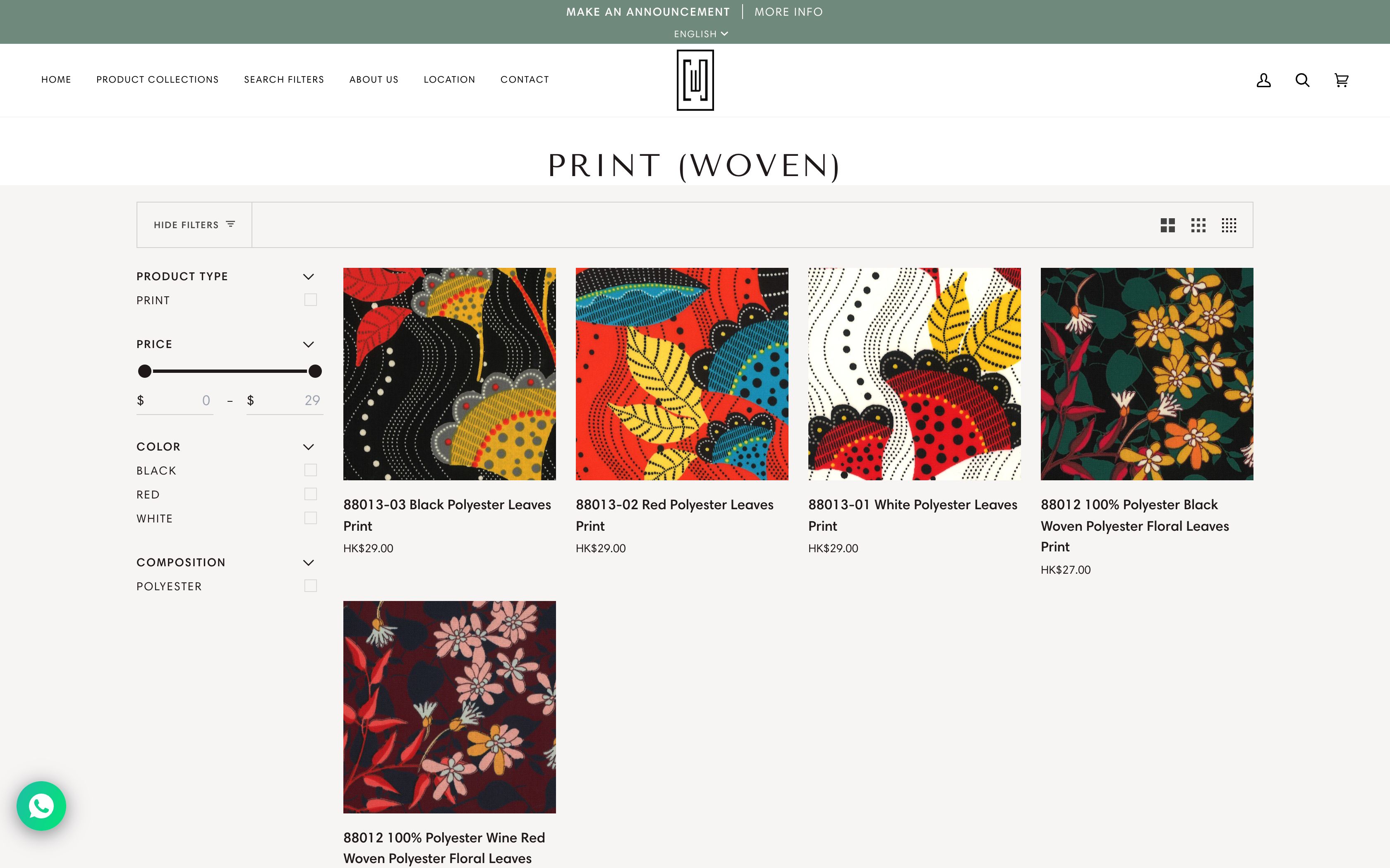 Chun Wing Hing - 3D Fabric Feature /  e-shop Set-up & Design screenshot 2