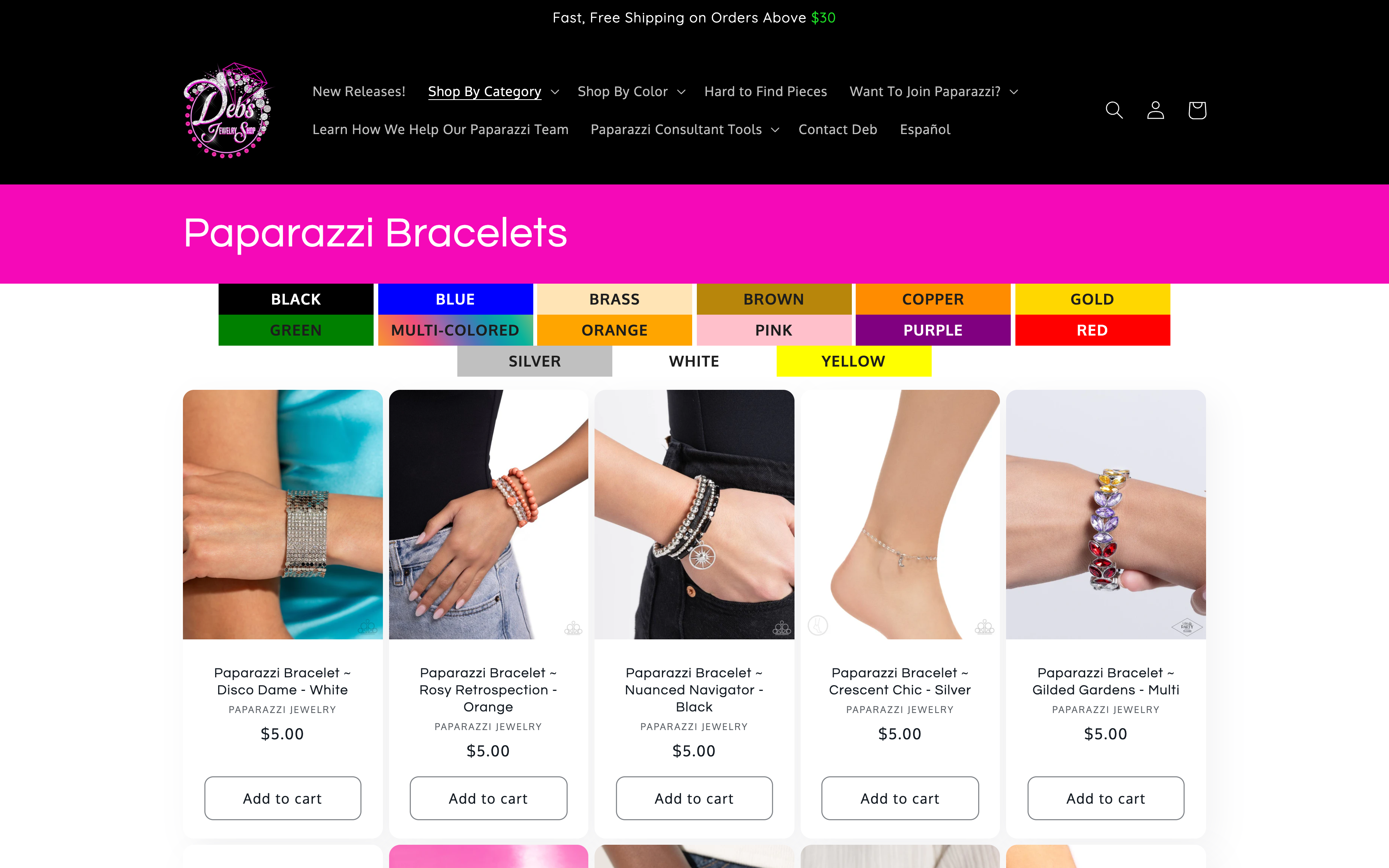 ORGANIC SEO:  Deb's Jewelry Shop screenshot