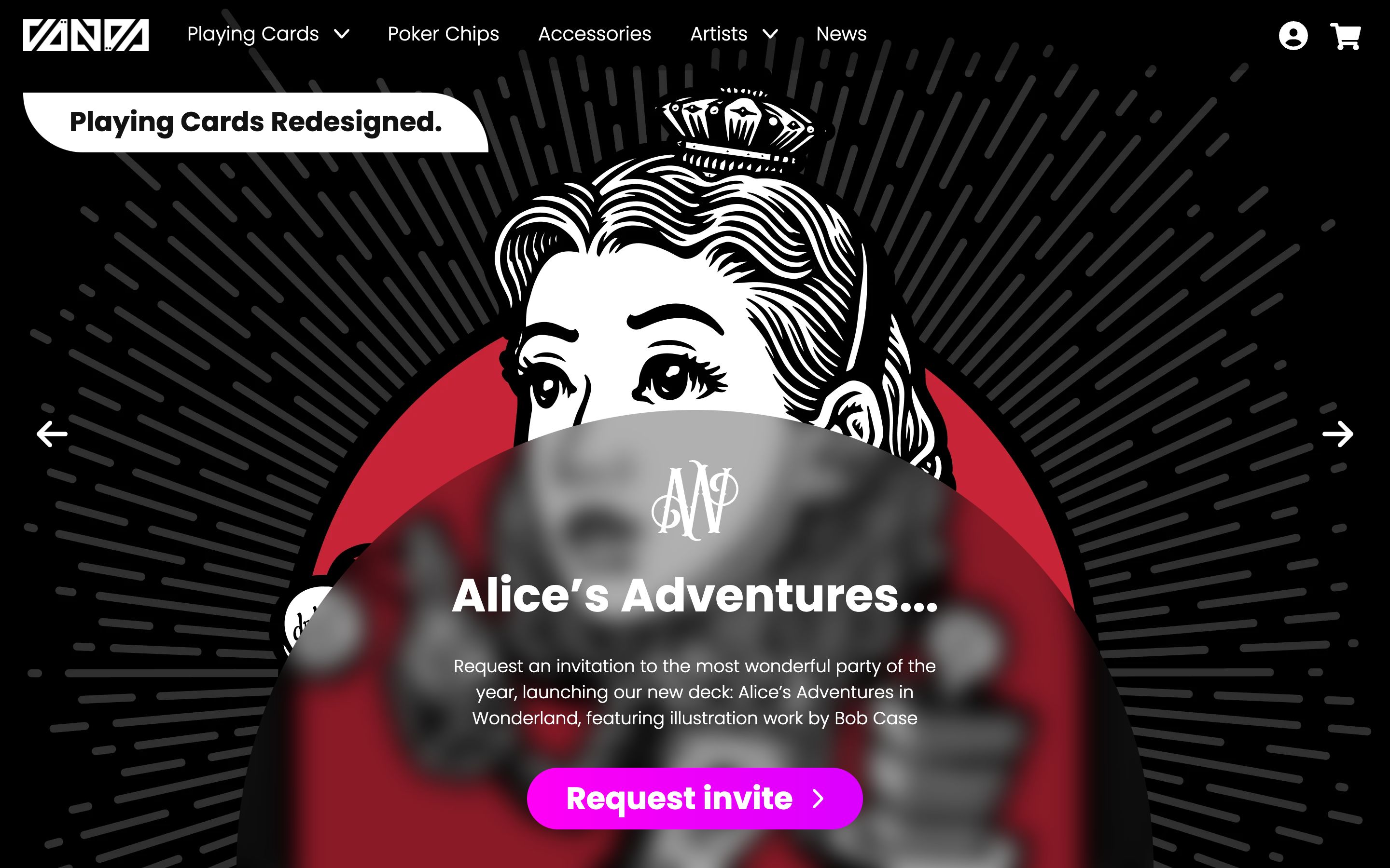 Vanda Cards website development & custom cart integration screenshot 6