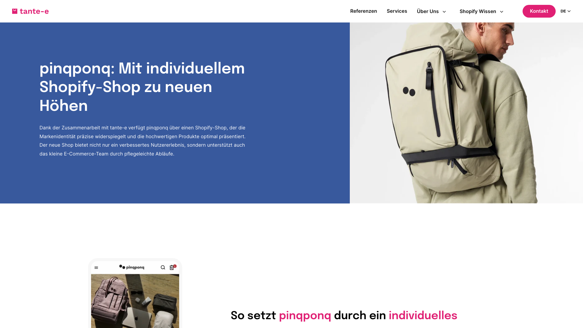 Pinqponq: Shop-Relaunch mit neuer CI und gesteigerter Performance screenshot