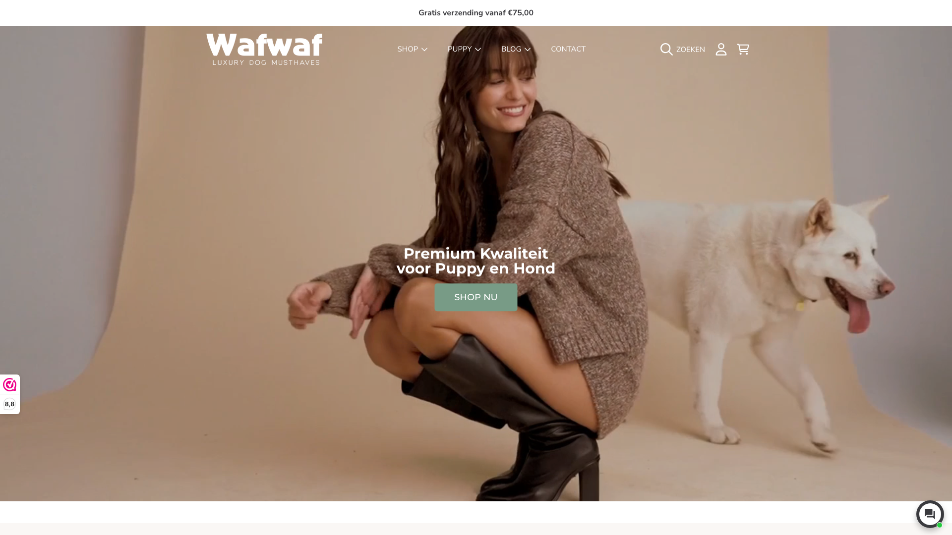 Realisatie high end dieren webshop