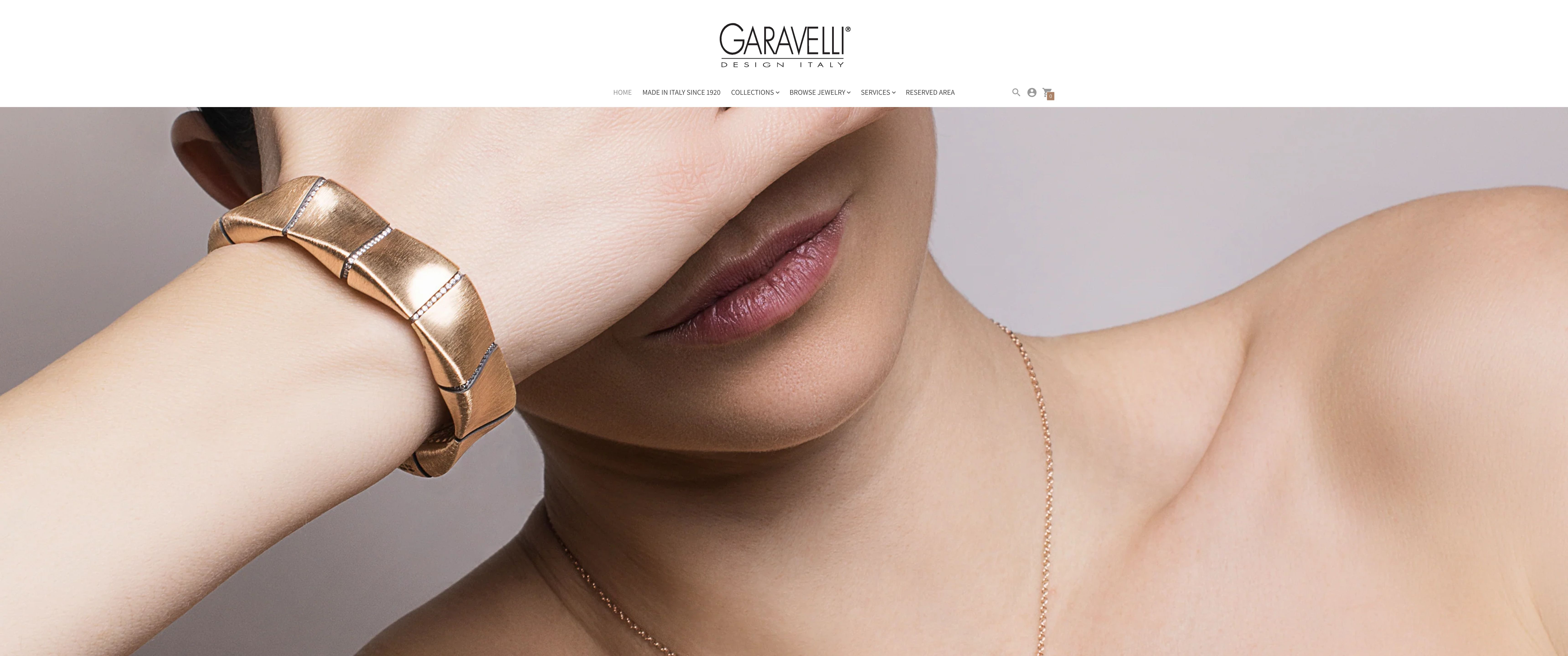 Garavelli Luxury Jewelry - Website Design & Development screenshot 2