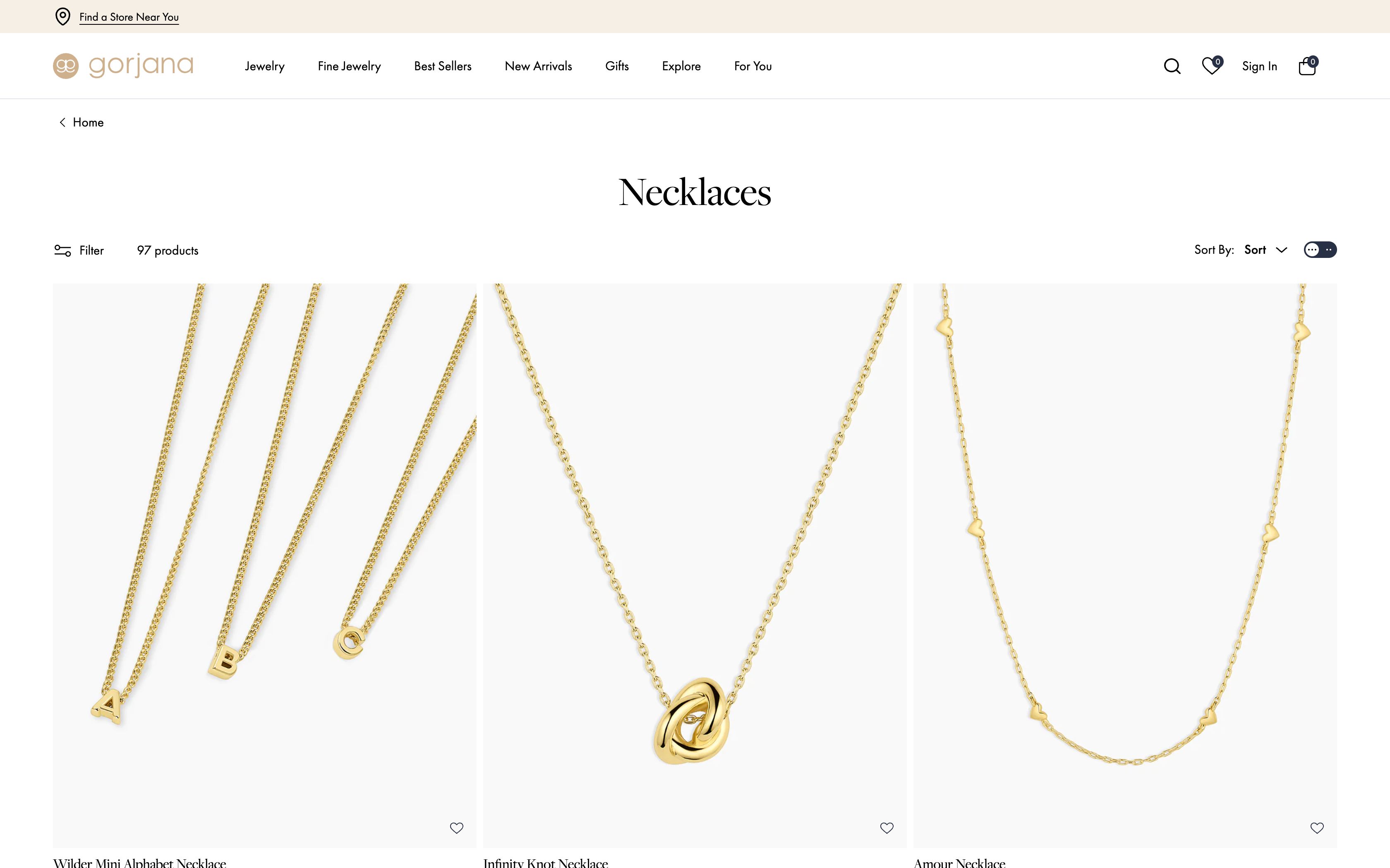 Gorjana | Redesign screenshot 4