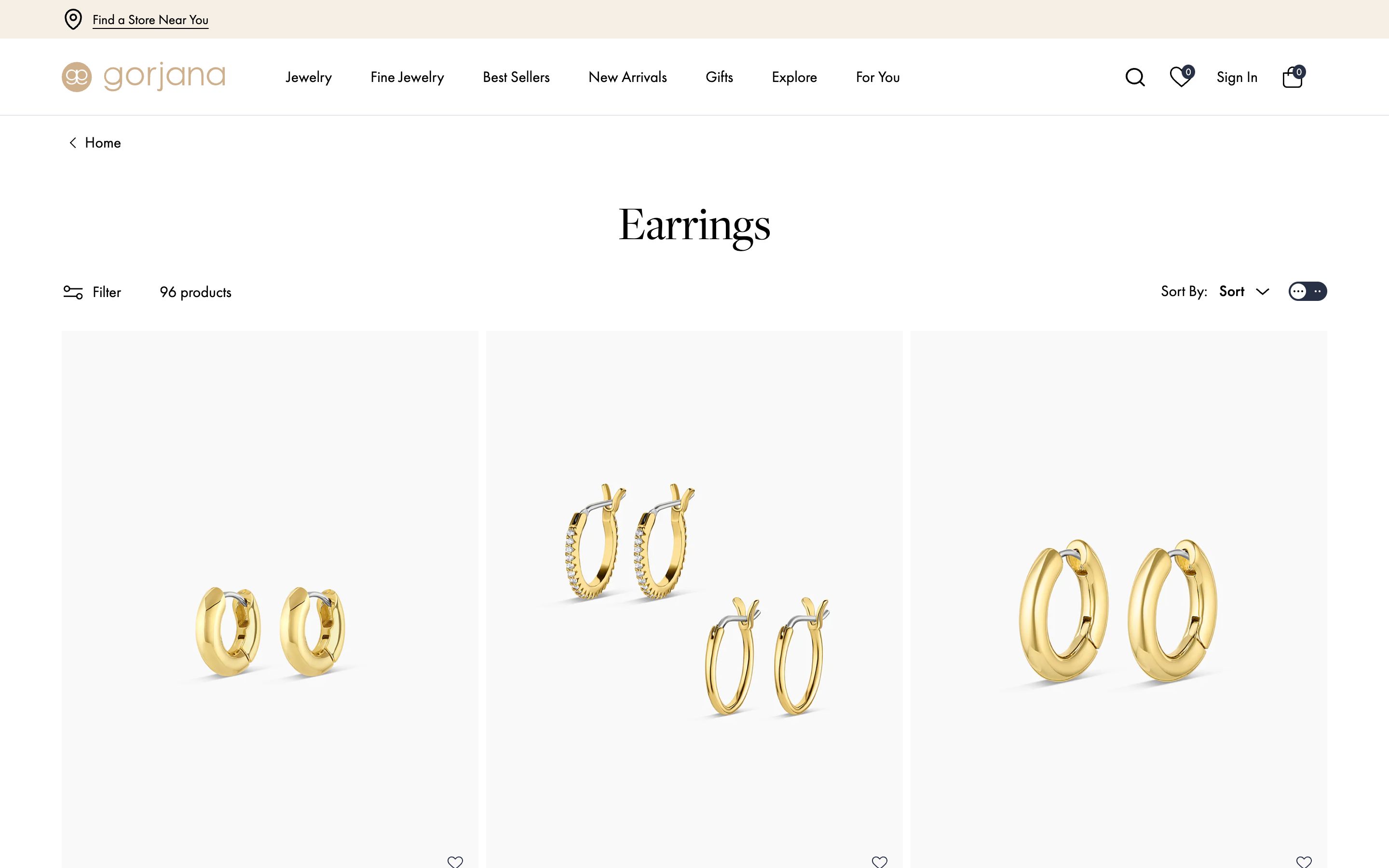 Gorjana | Redesign screenshot 2