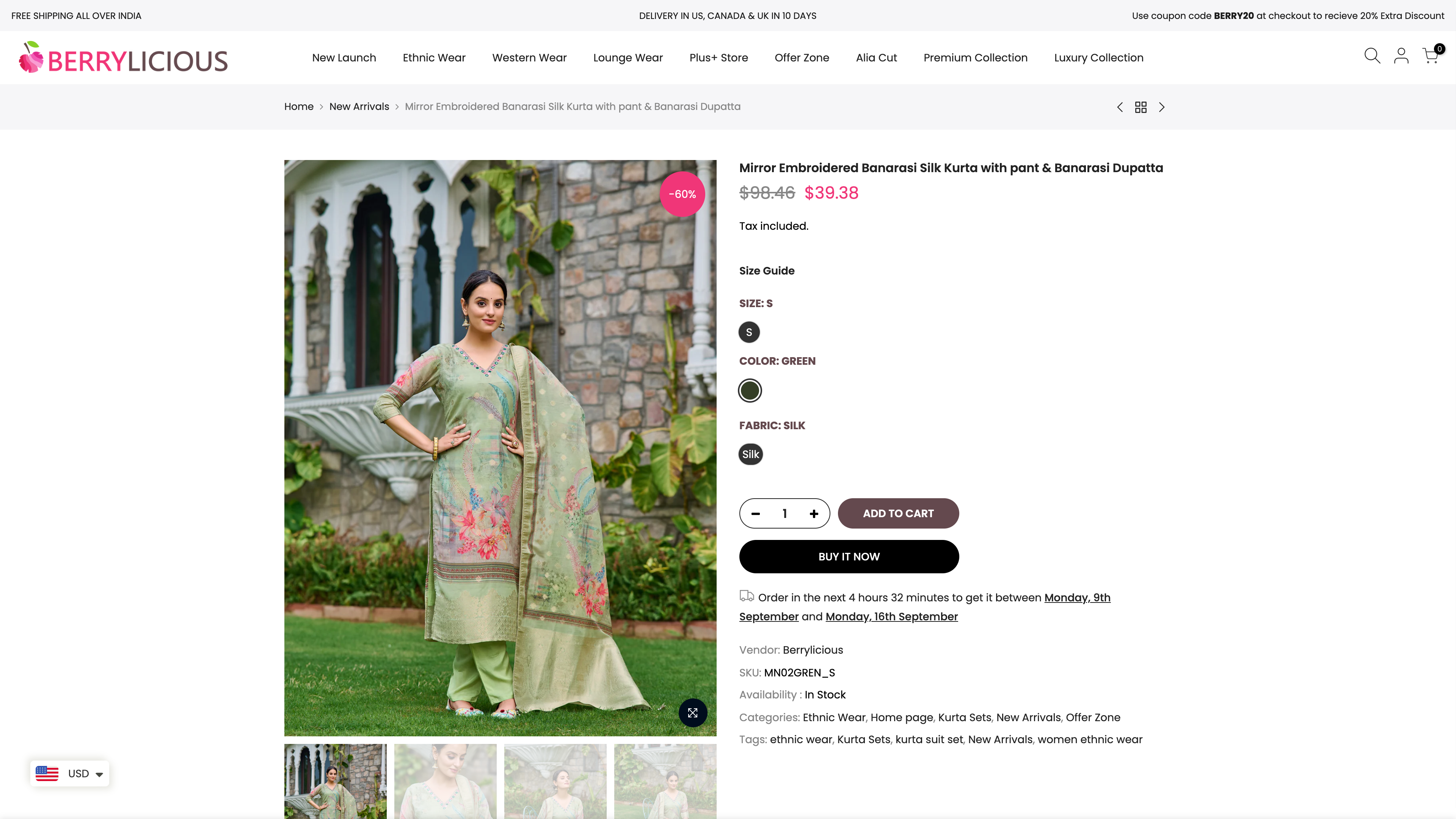 Berrylicious Clothing  - Shopify Website Development screenshot 5