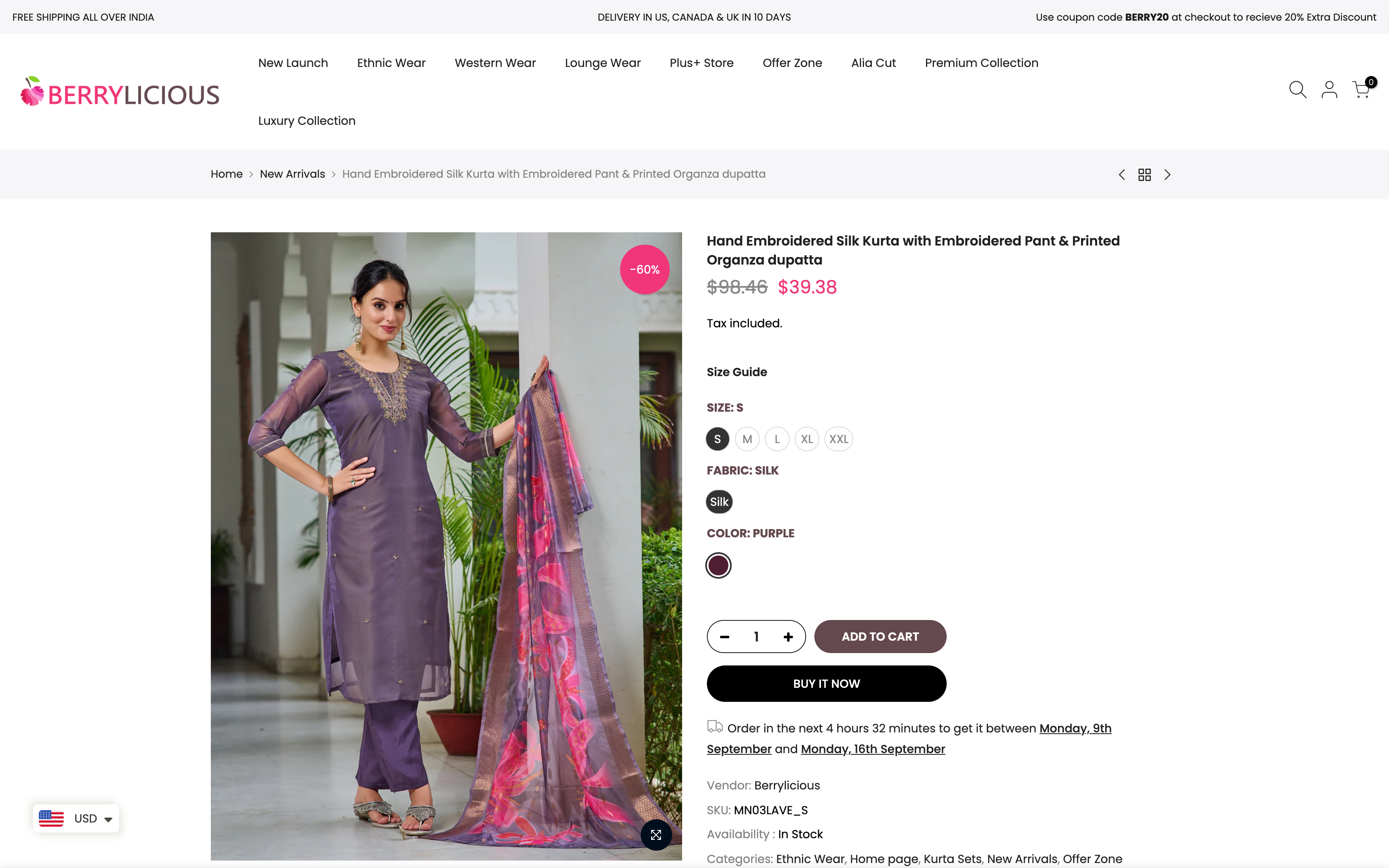 Berrylicious Clothing  - Shopify Website Development screenshot 6