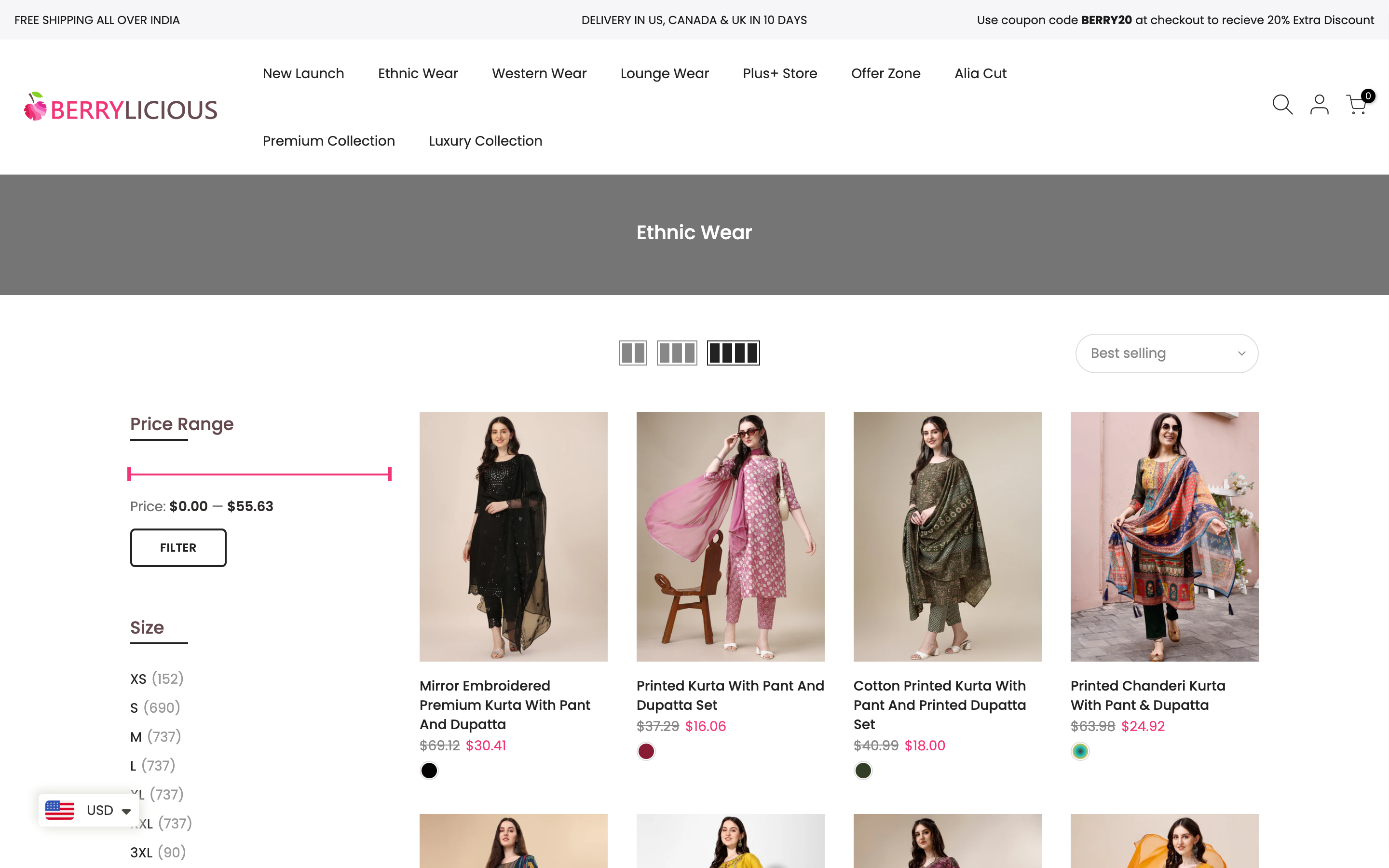 Berrylicious Clothing  - Shopify Website Development screenshot 2