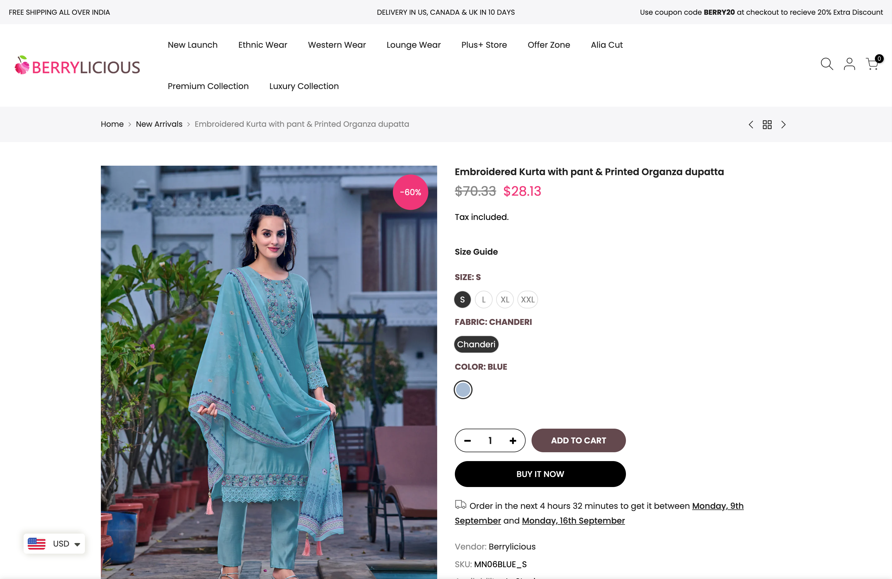 Berrylicious Clothing  - Shopify Website Development screenshot 4