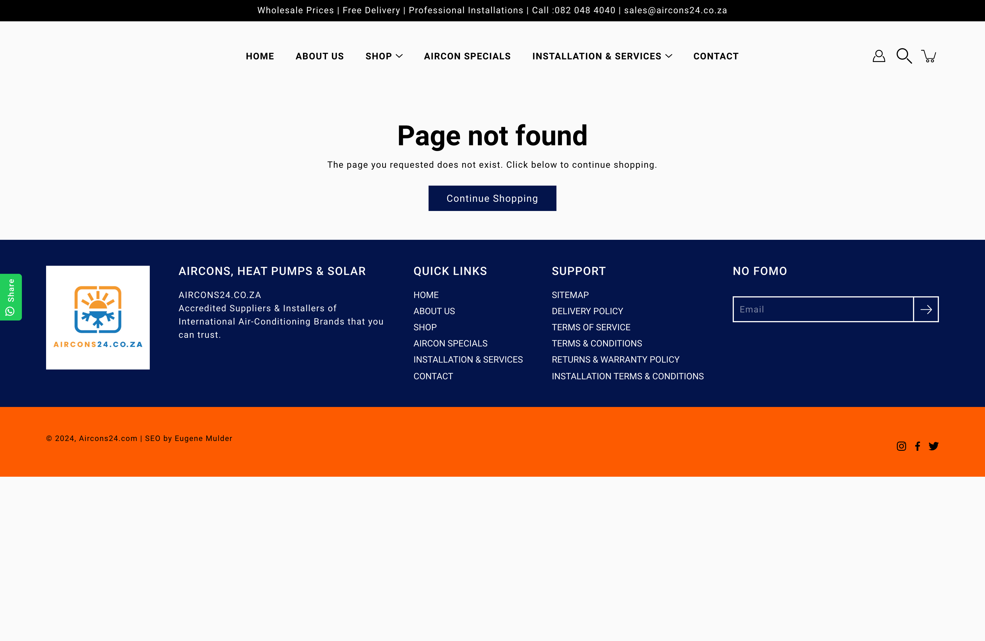 Online AirConditioner Retailer & Installer screenshot 4