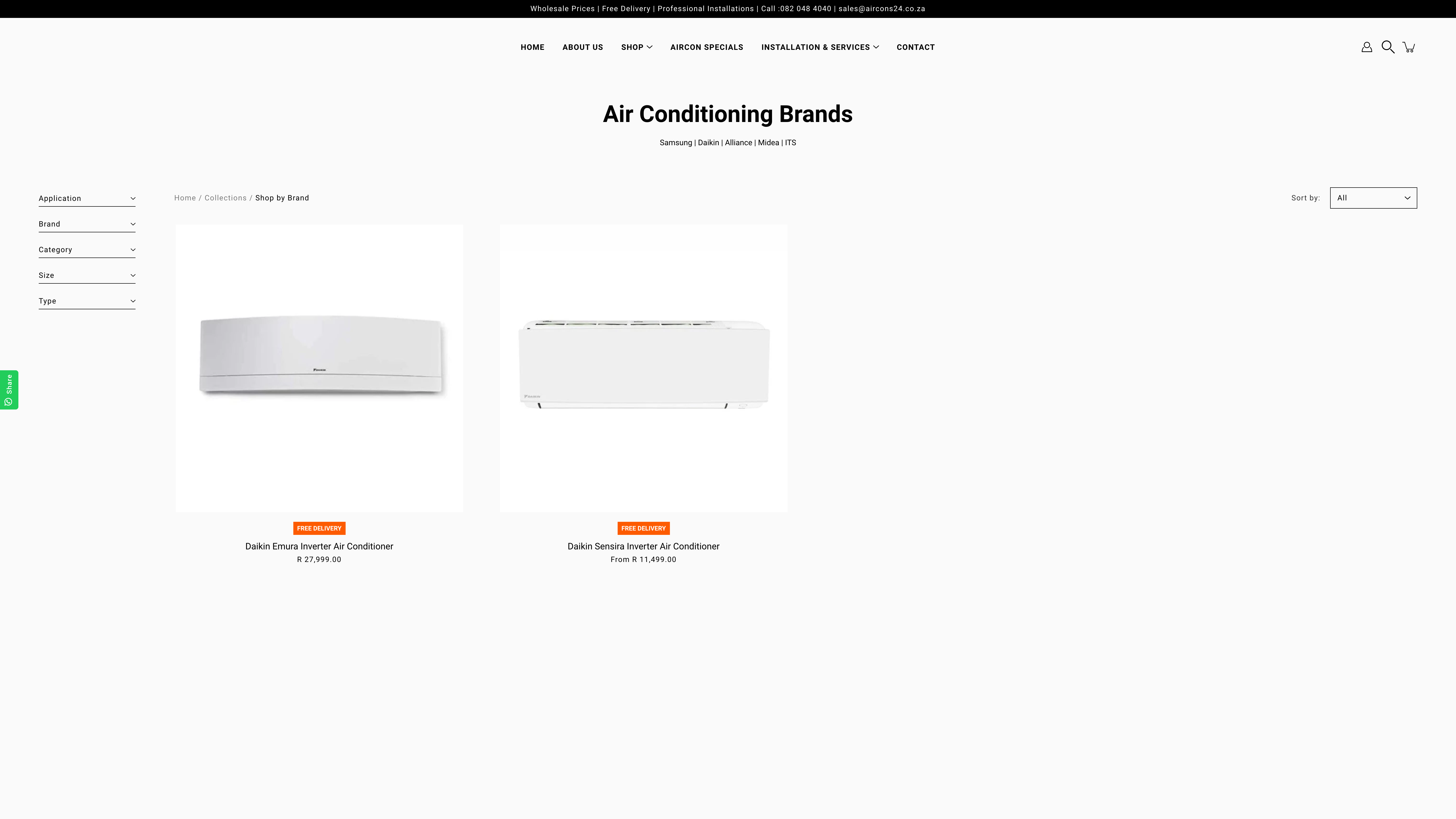 Online AirConditioner Retailer & Installer screenshot 2