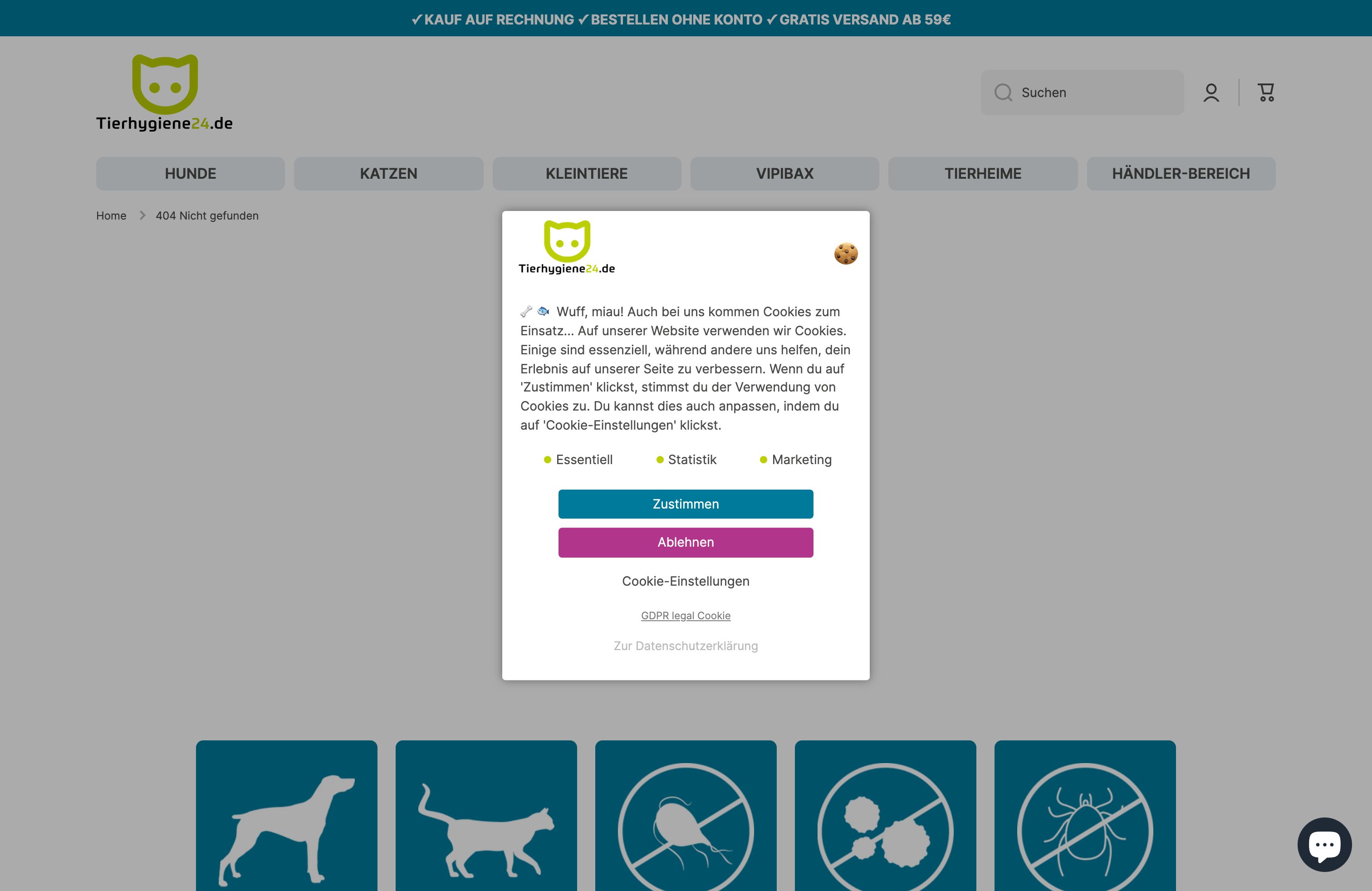 Tierhygiene24 : Redesign und B2B Erweiterung screenshot 3