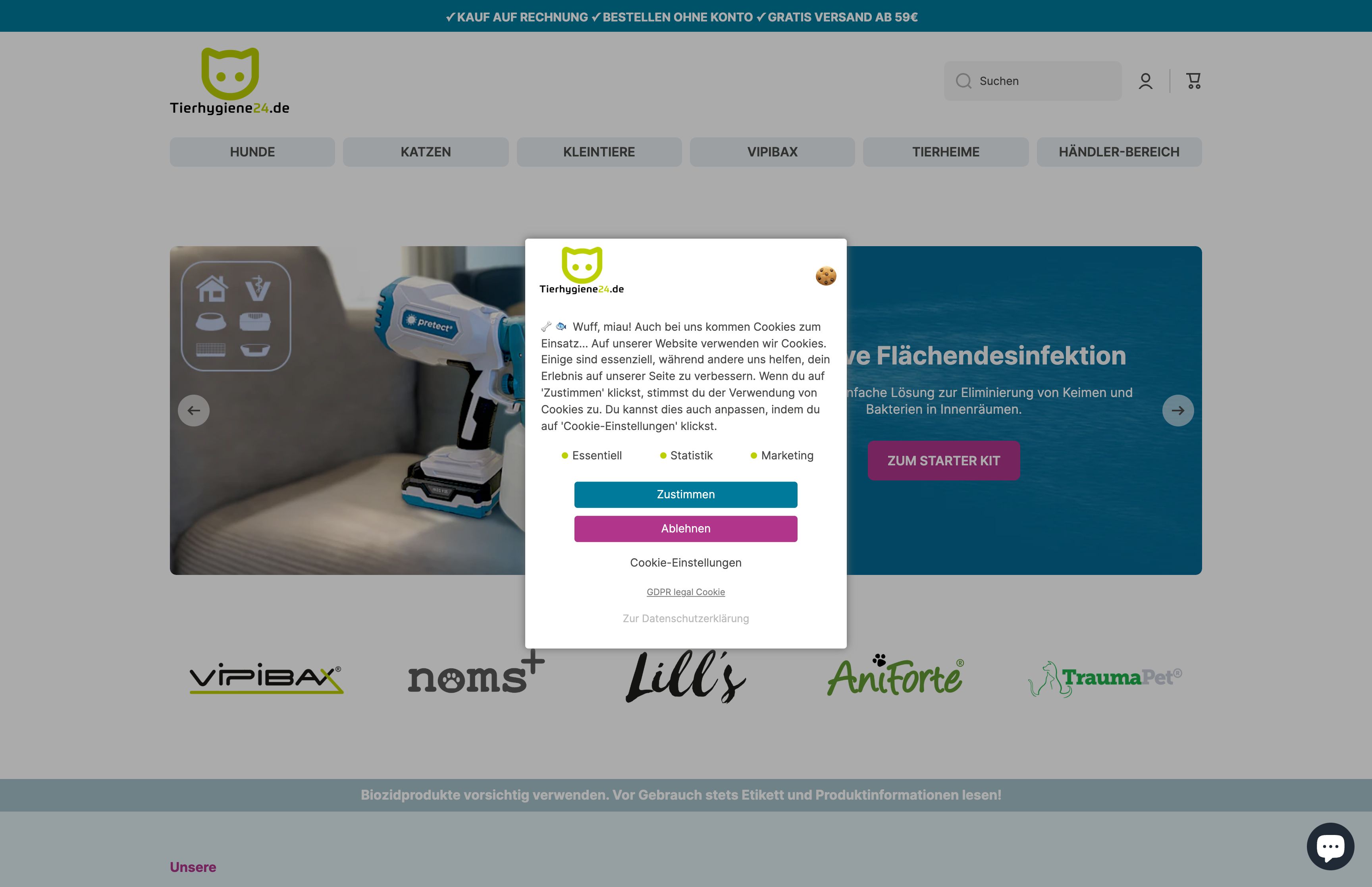 Tierhygiene24 : Redesign und B2B Erweiterung screenshot 7