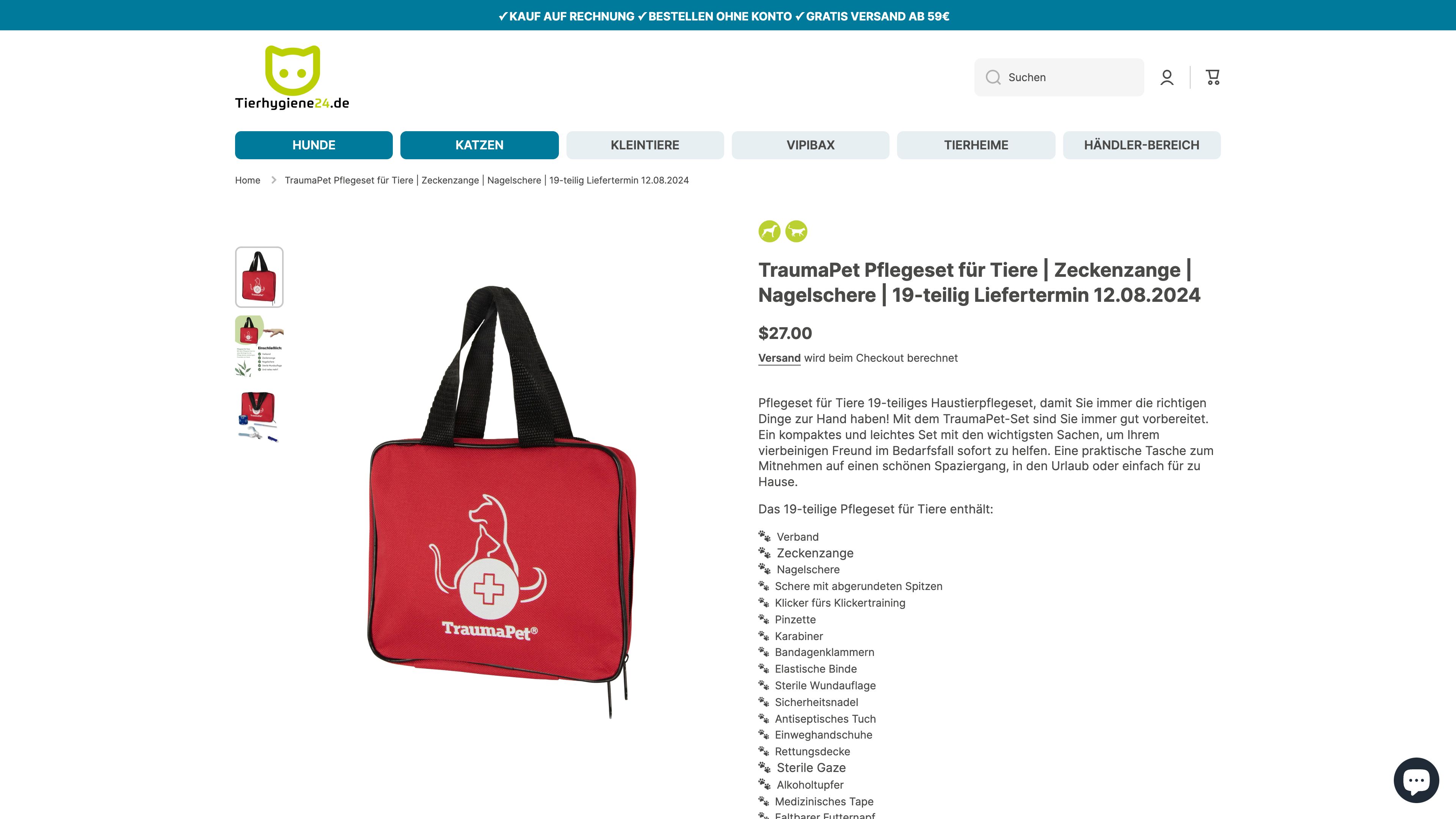 Tierhygiene24 : Redesign und B2B Erweiterung screenshot 5