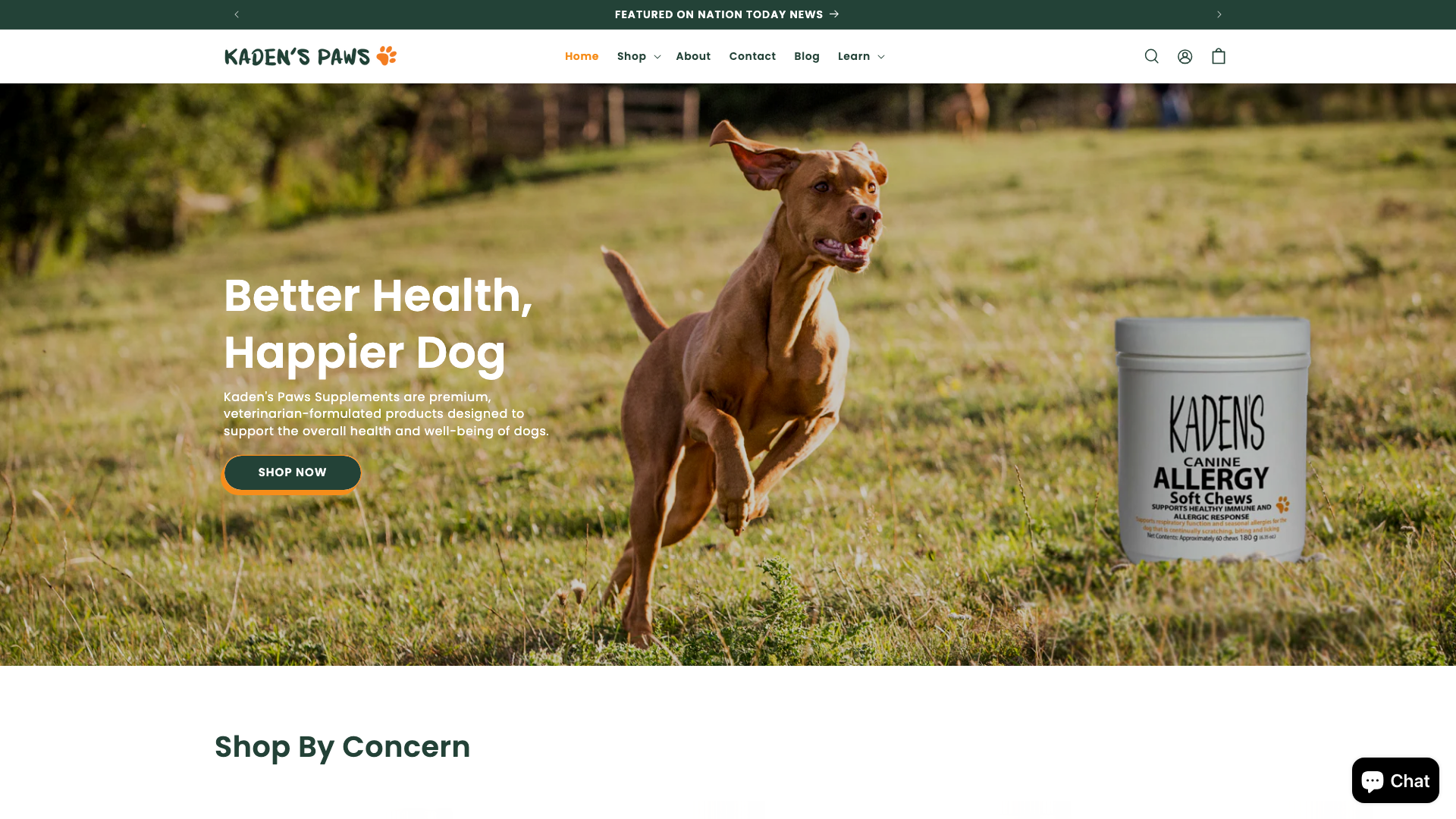 Kaden's Paws - Pet Supplements Brand
