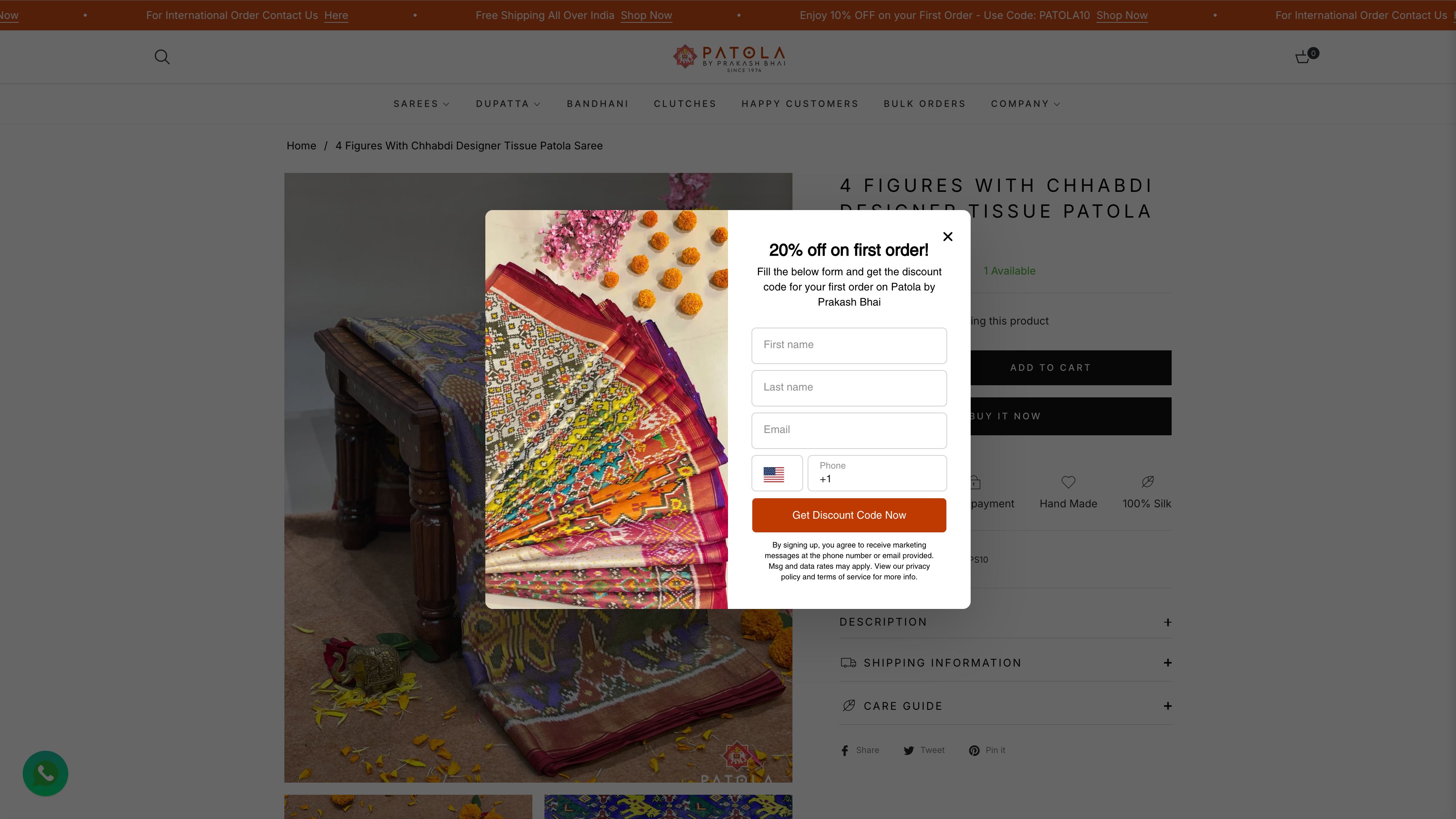 Patola By Prakash Bhai | Original Patola Sarees from Rajkot screenshot 4