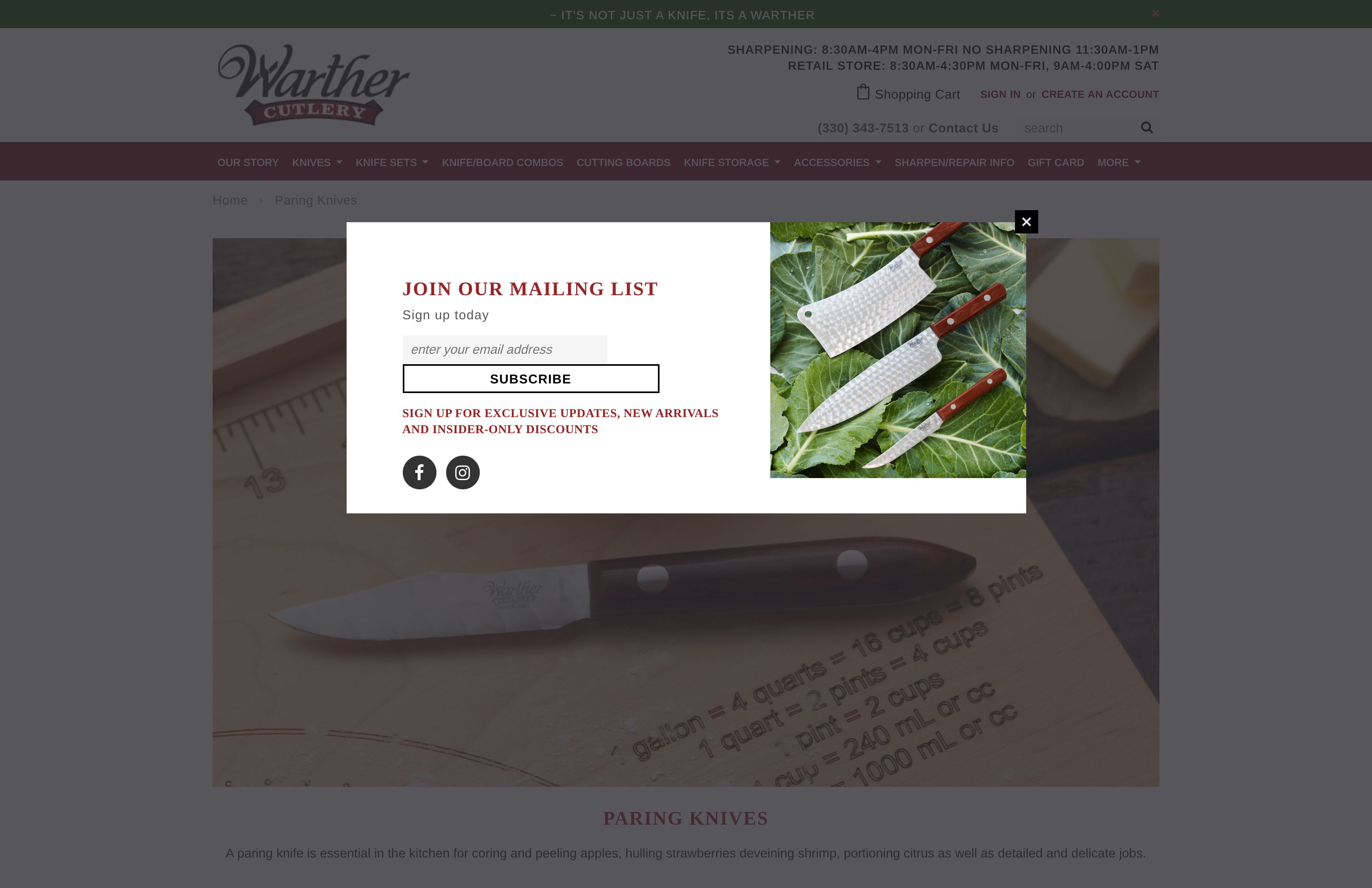 Warther Cutlery screenshot 3