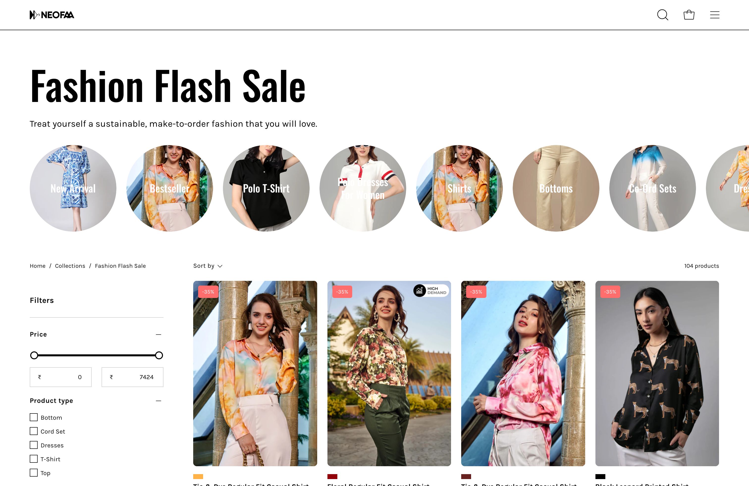 Neofaa - A Luxury clothing brand screenshot 2