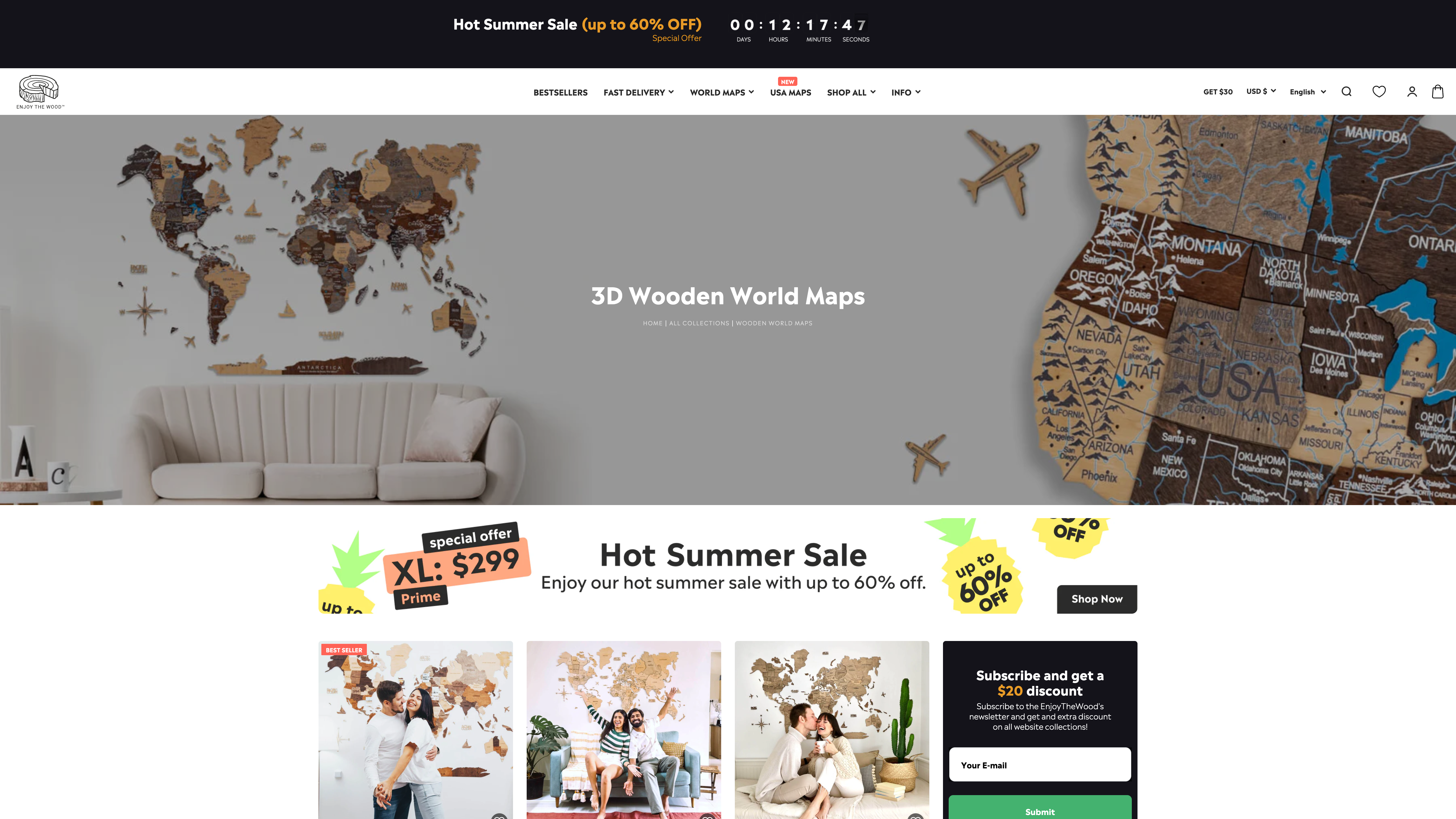 Enjoy The Wood - Full Website Development and Support screenshot