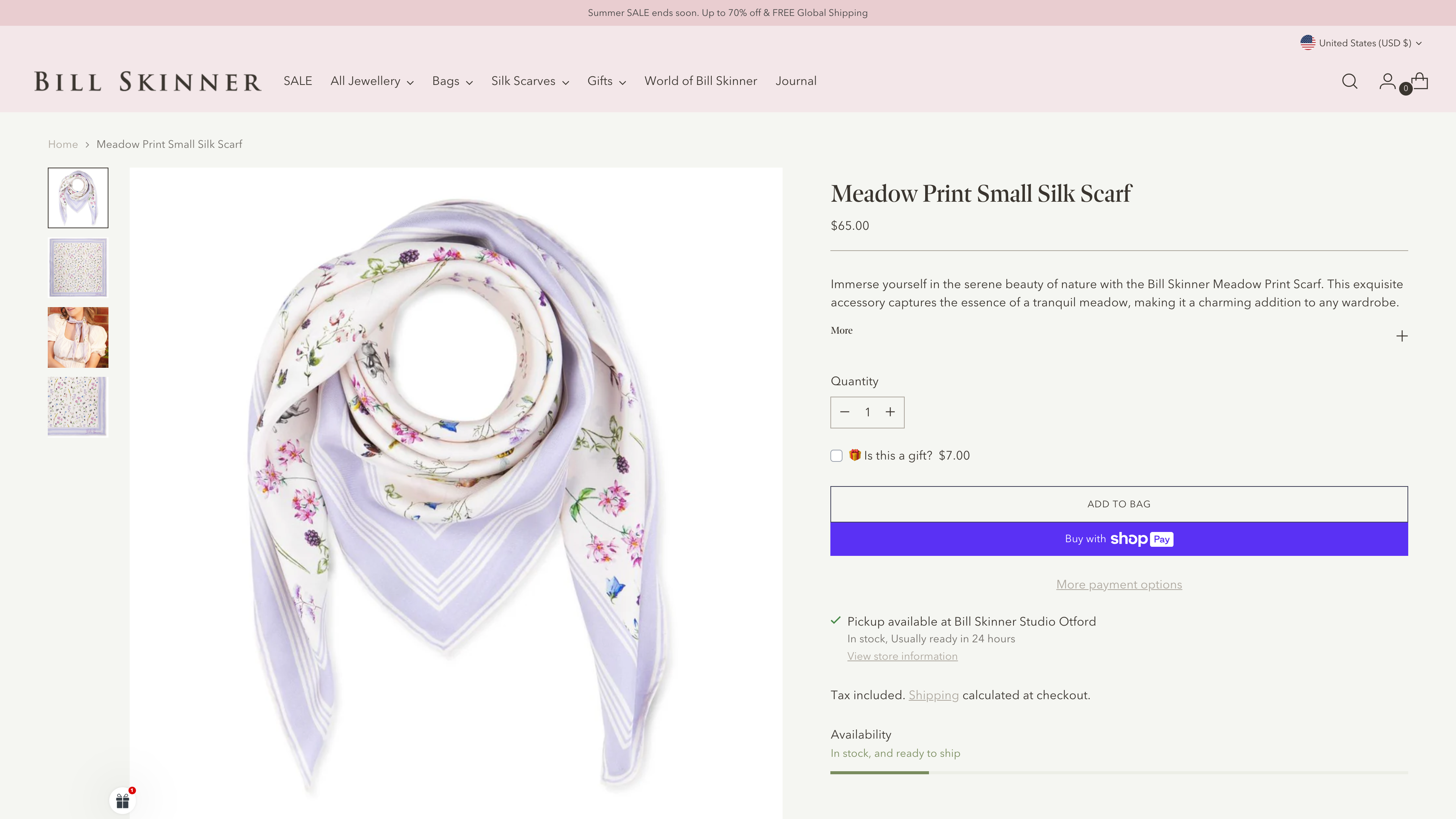 Bill Skinner Studio > Custom Website to Shopify Migration & Devlopment screenshot 3