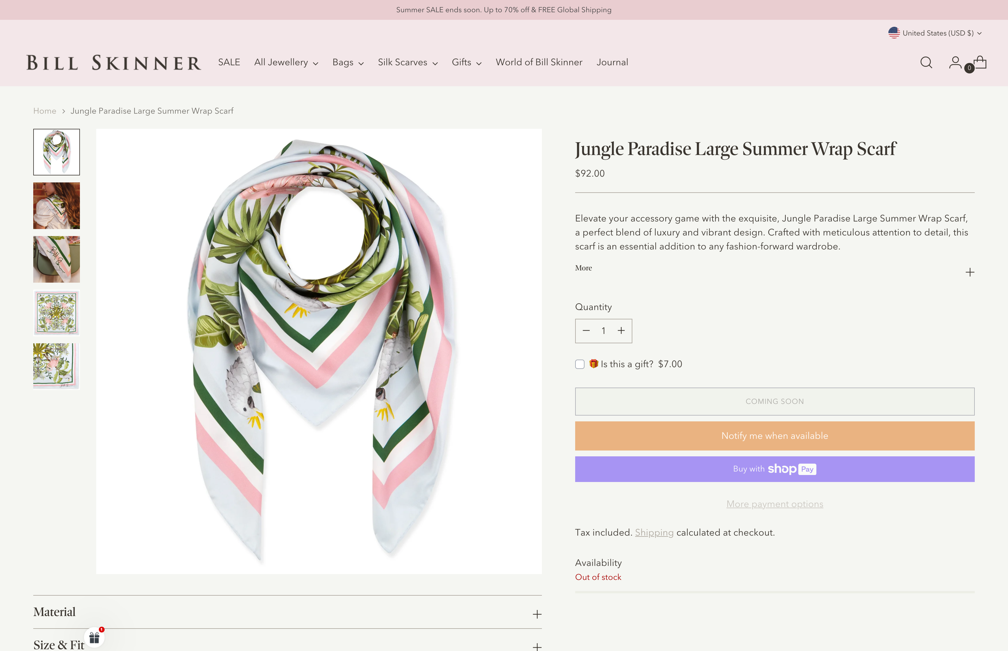 Bill Skinner Studio > Custom Website to Shopify Migration & Devlopment screenshot 4