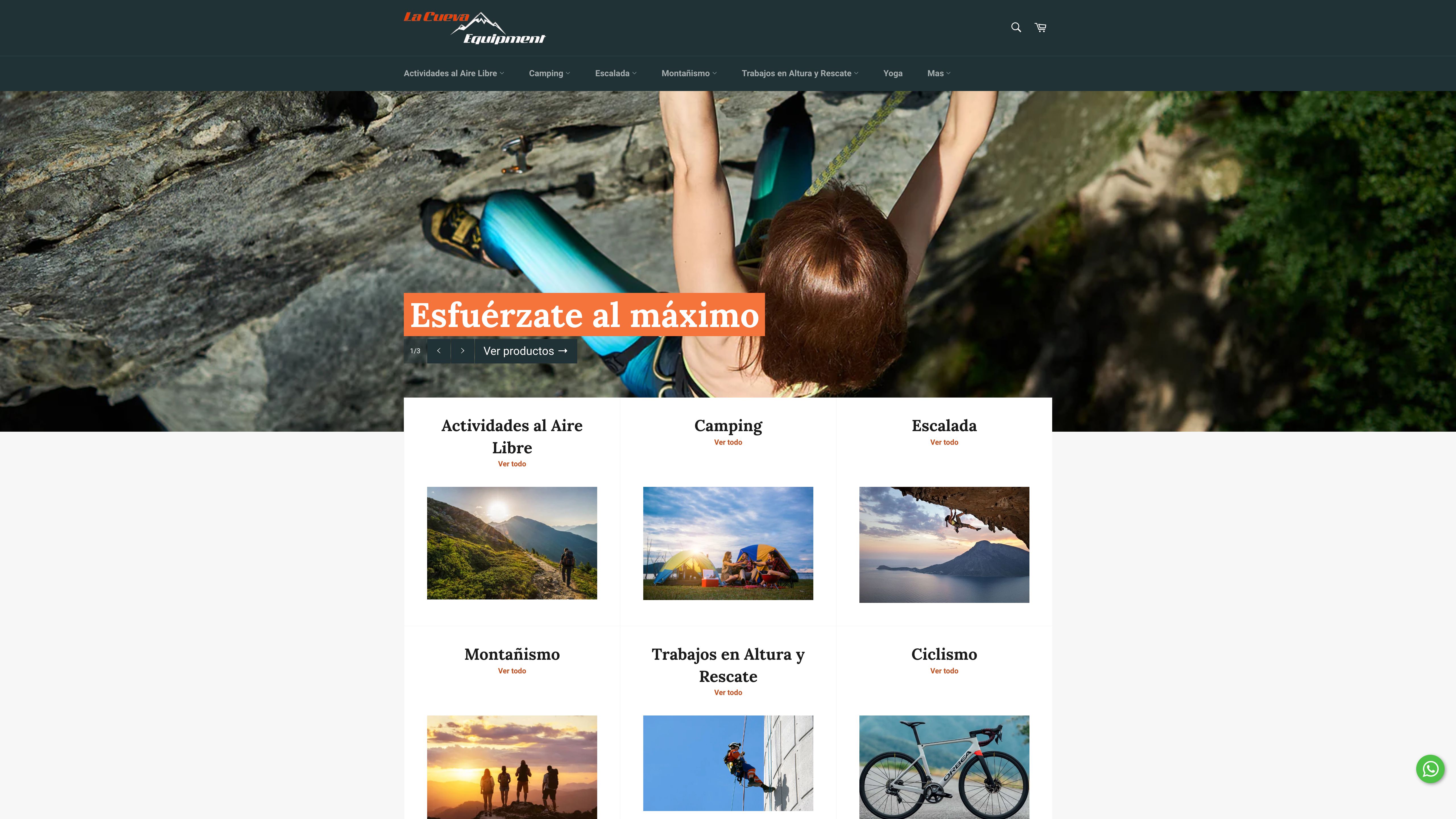 La Cueva Mountain Equipment screenshot 7