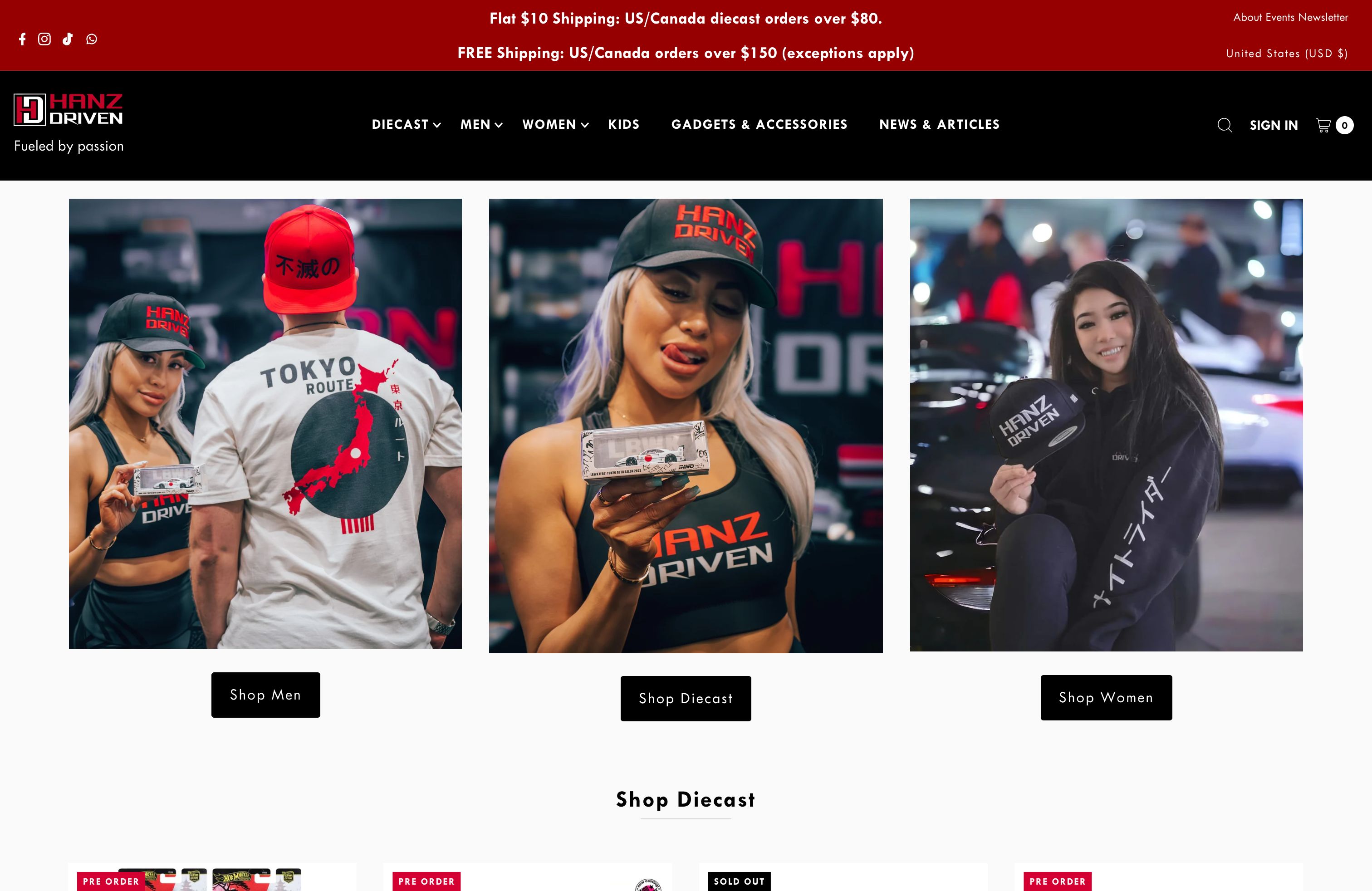 Die-cast Shopify store screenshot 5