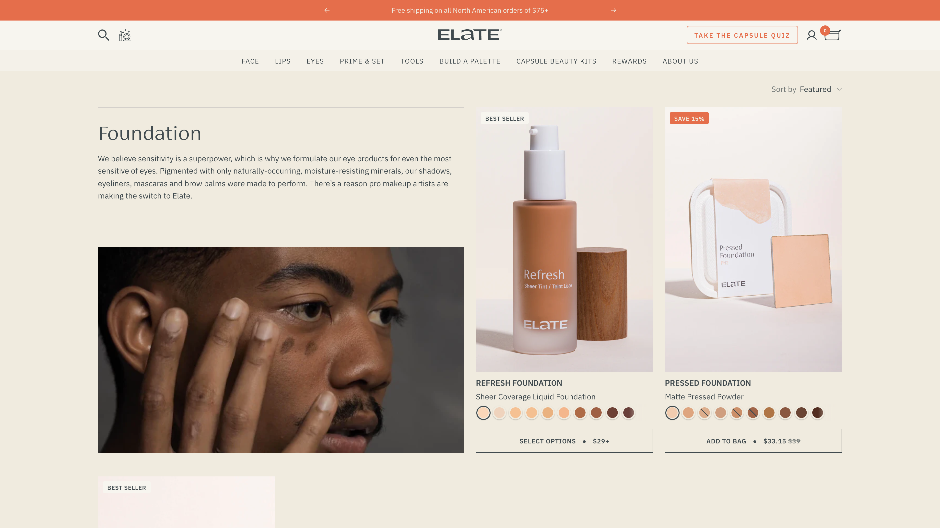 Elate Cosmetics - Shopify Plus screenshot 2