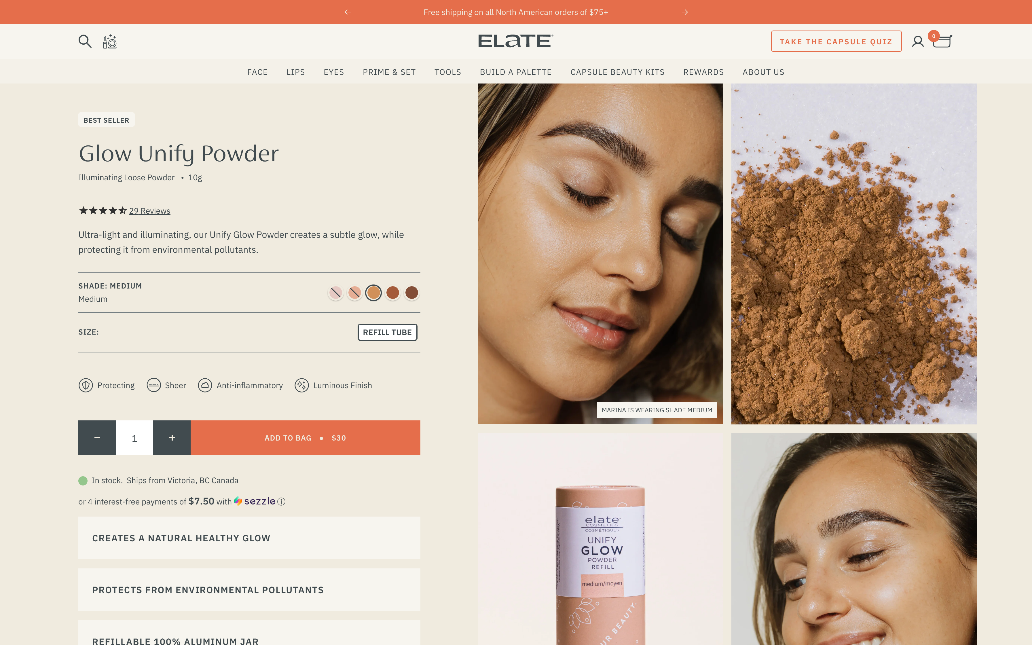 Elate Cosmetics - Shopify Plus screenshot 3