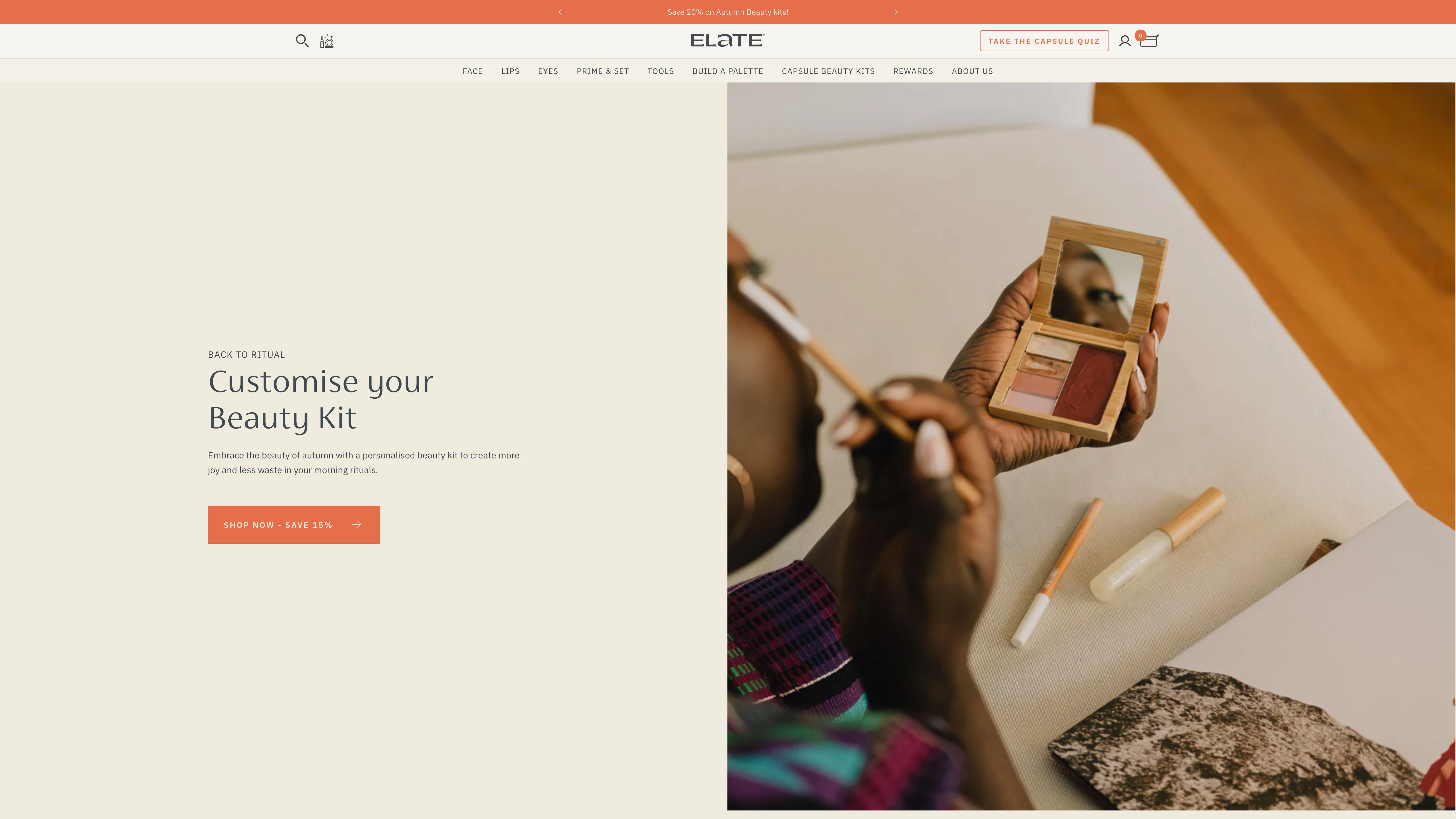 Elate Cosmetics - Shopify Plus screenshot 6