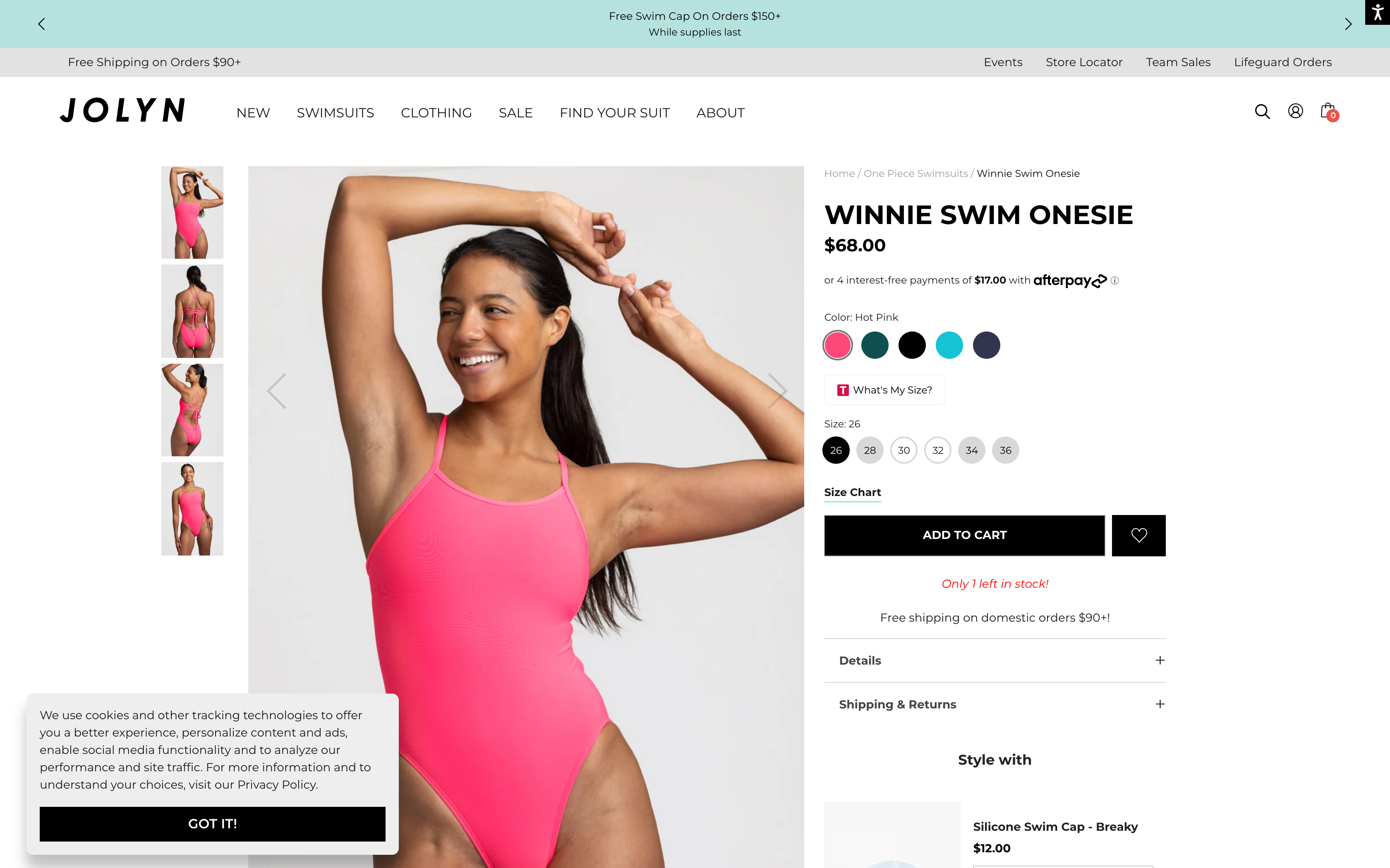 Customization of the Joly Clothing Site screenshot 5