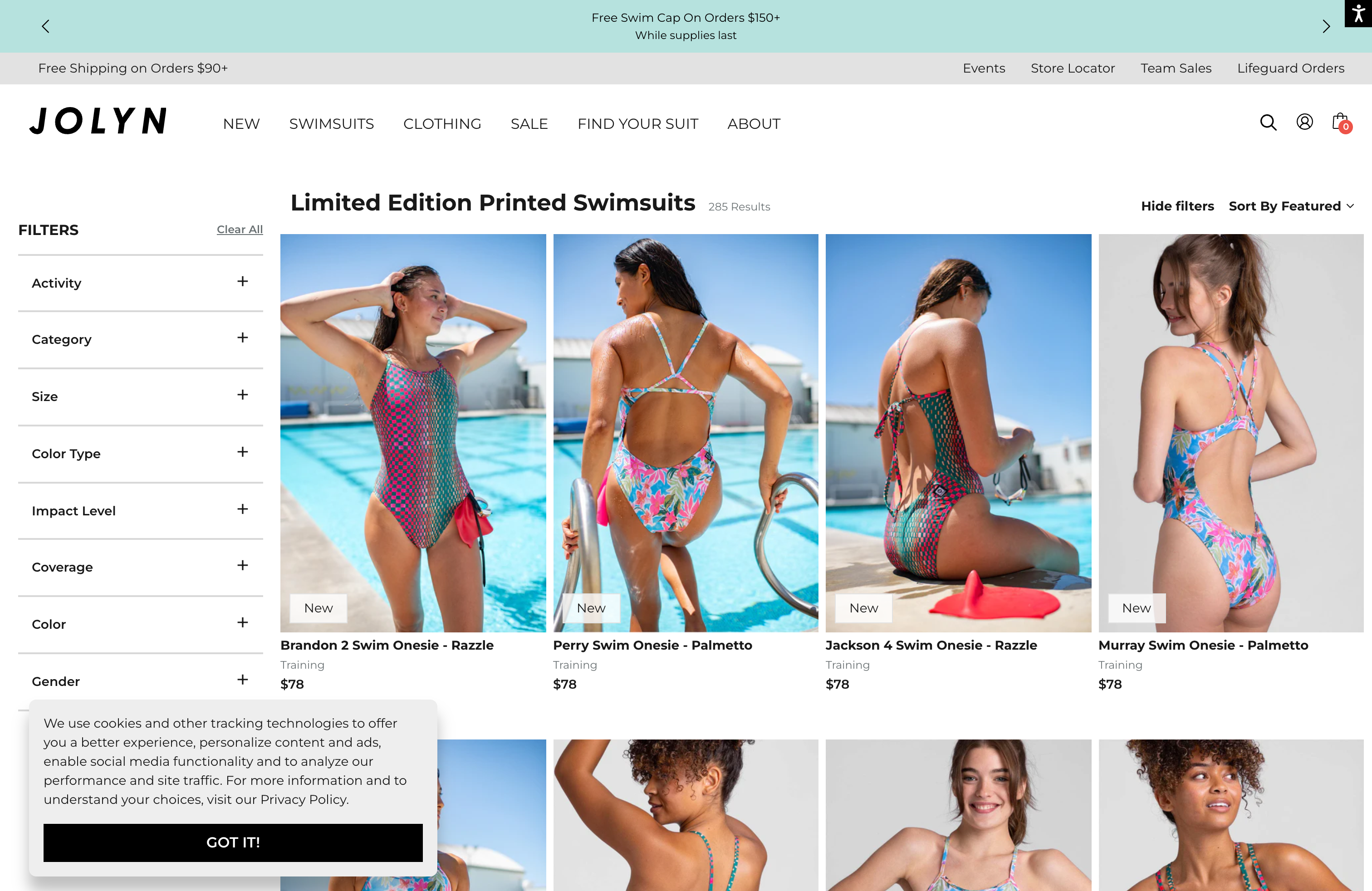 Customization of the Joly Clothing Site screenshot 4