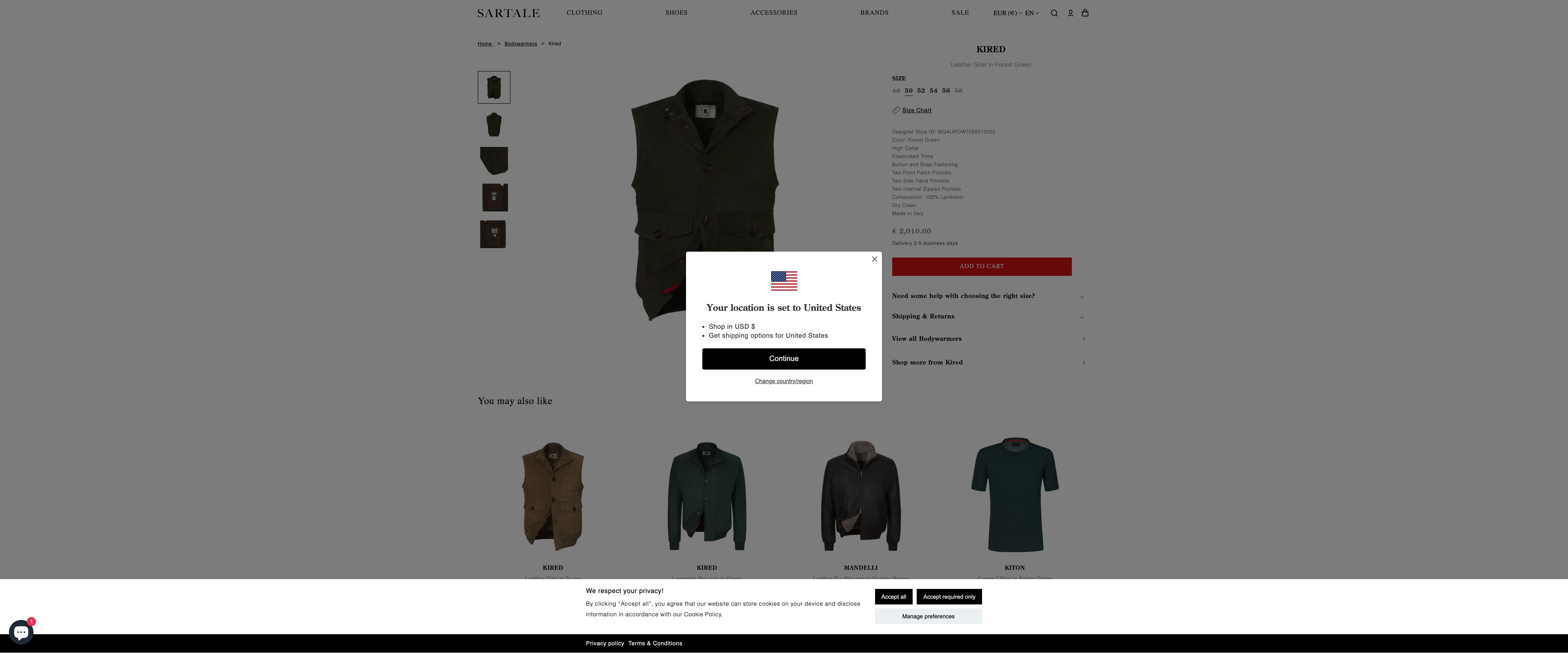 Complete store setup & design for clothes brand - Sartale screenshot 5