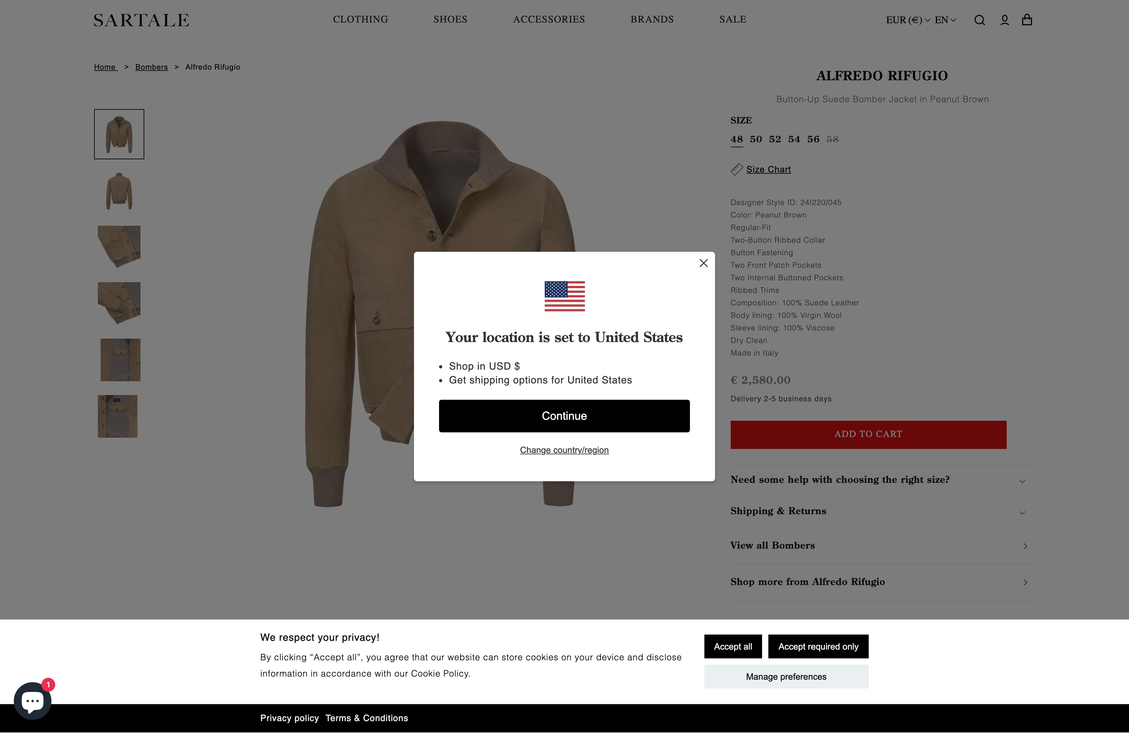 Complete store setup & design for clothes brand - Sartale screenshot 6