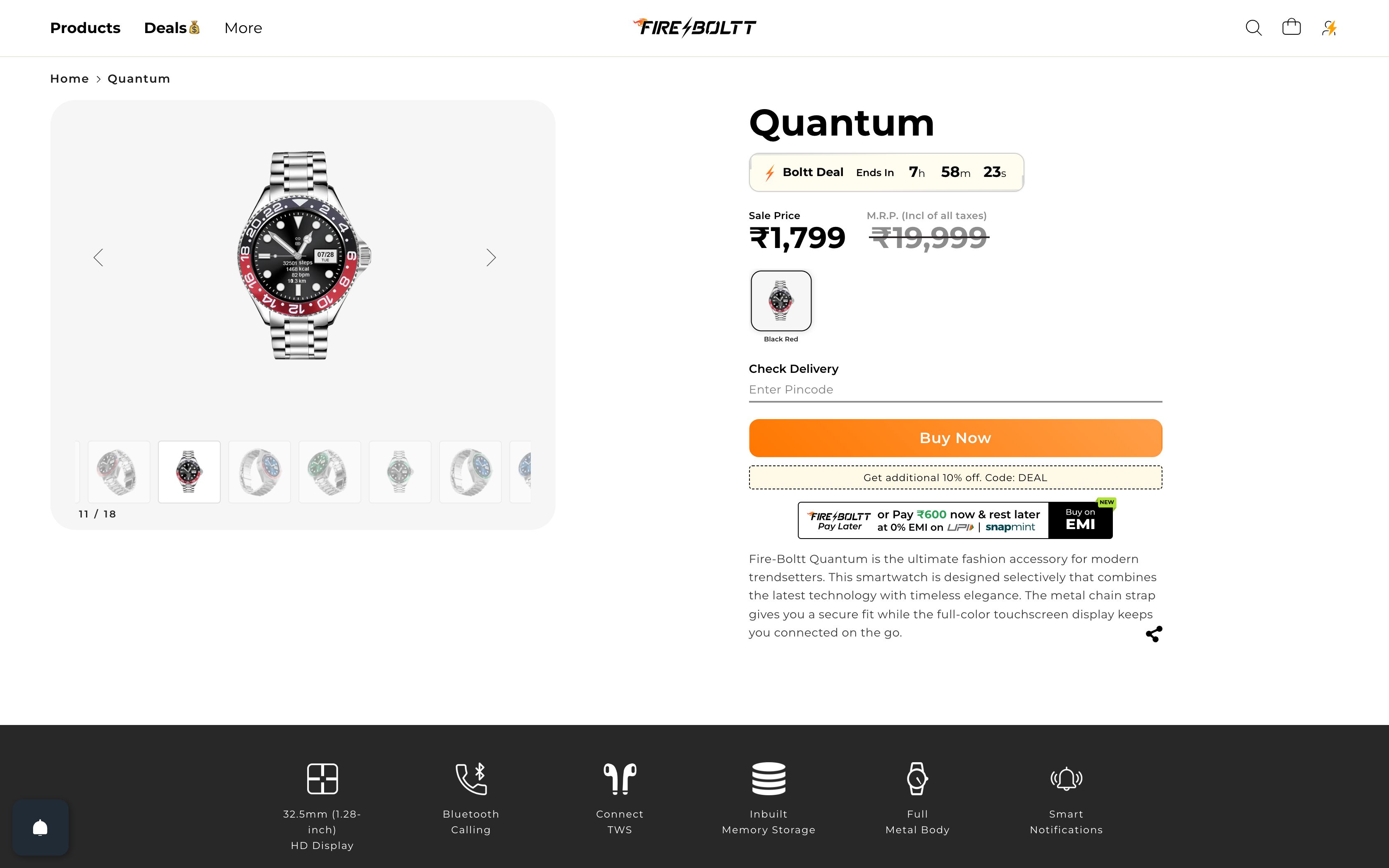 Fireboltt - Store setup | Custom integrations screenshot 2