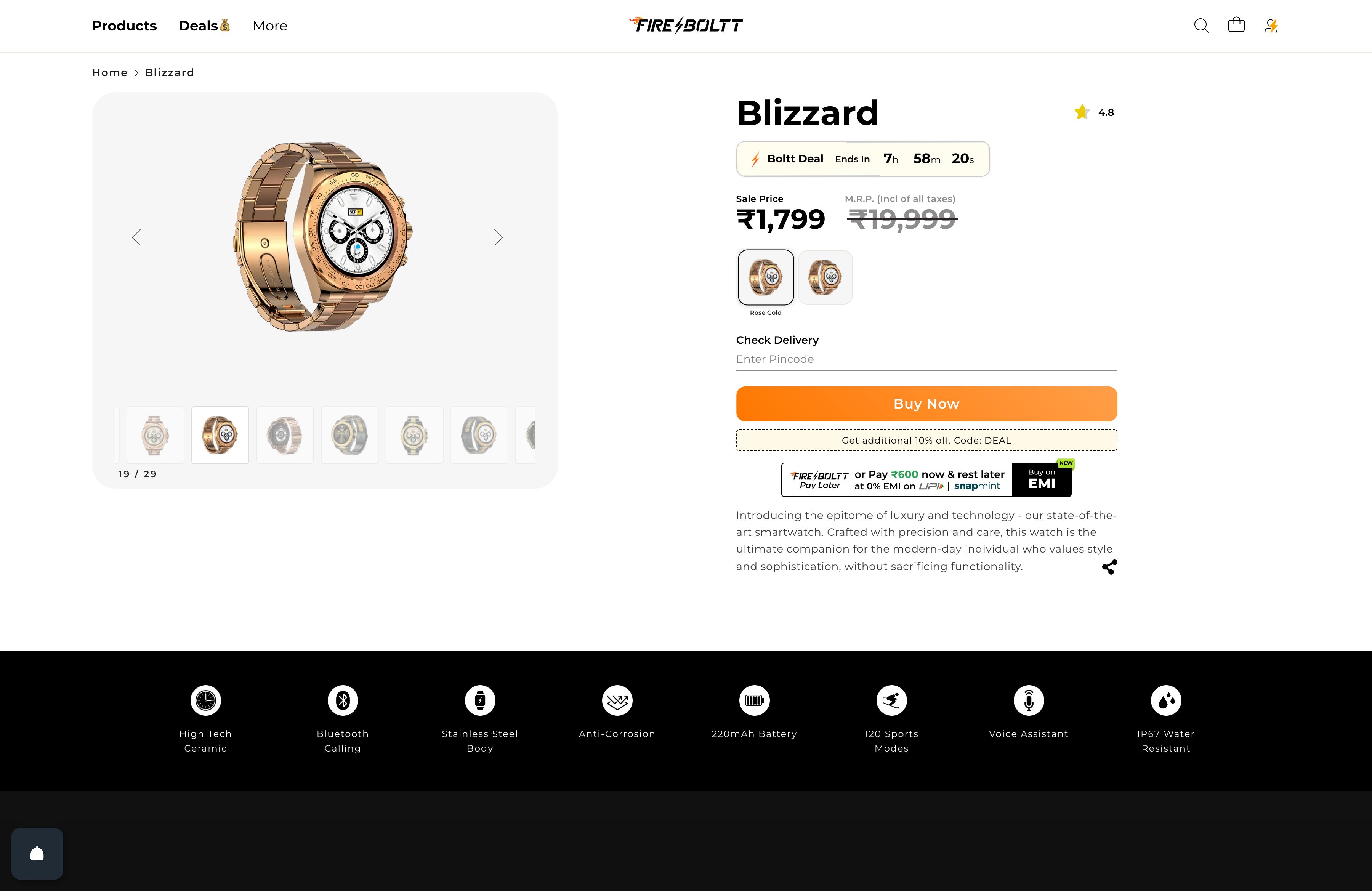 Fireboltt - Store setup | Custom integrations screenshot 4