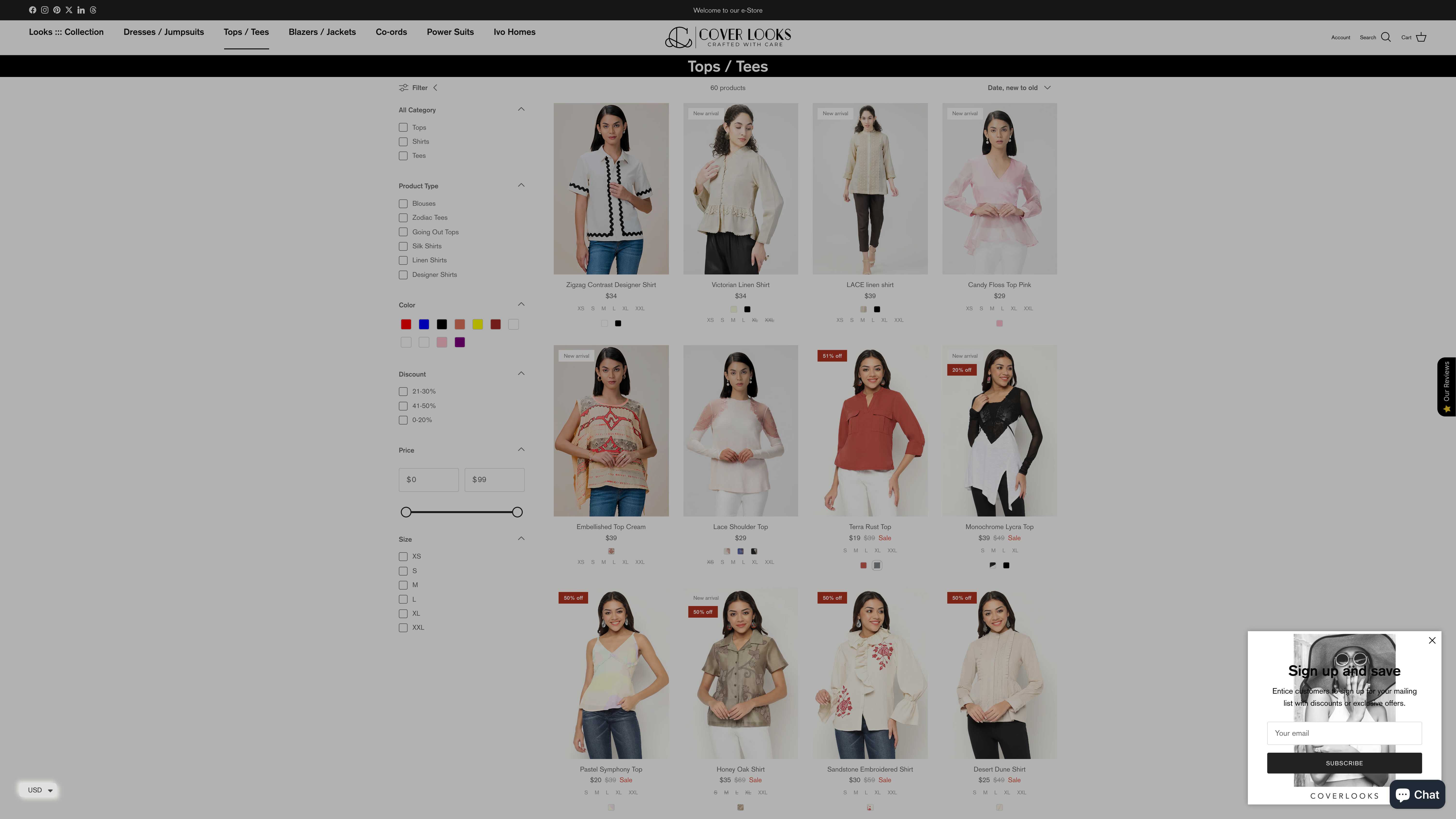 Coverlooks Shopify Website Development screenshot 4