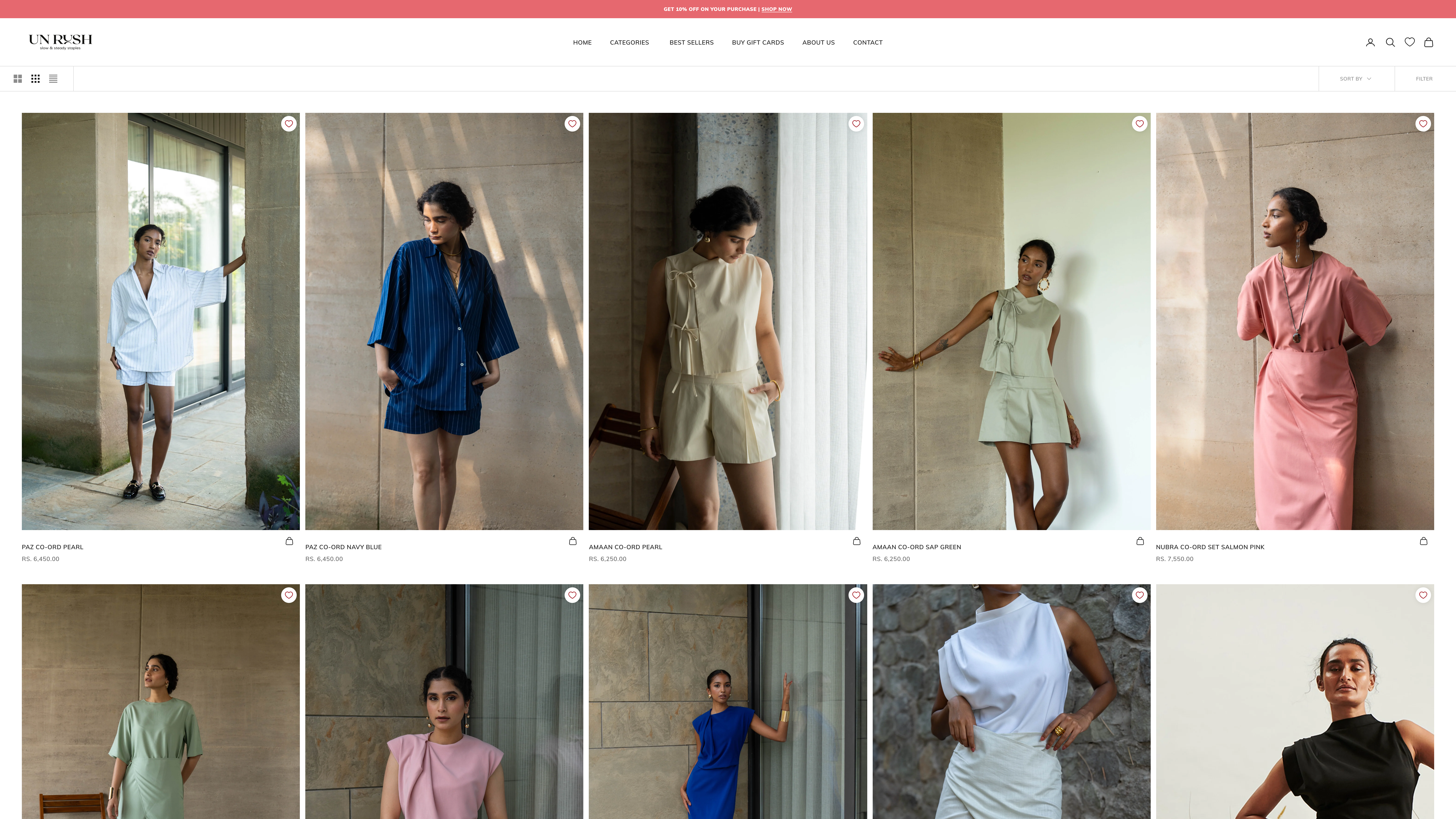 Slow Fashion / Sustainable Fashion Brand screenshot