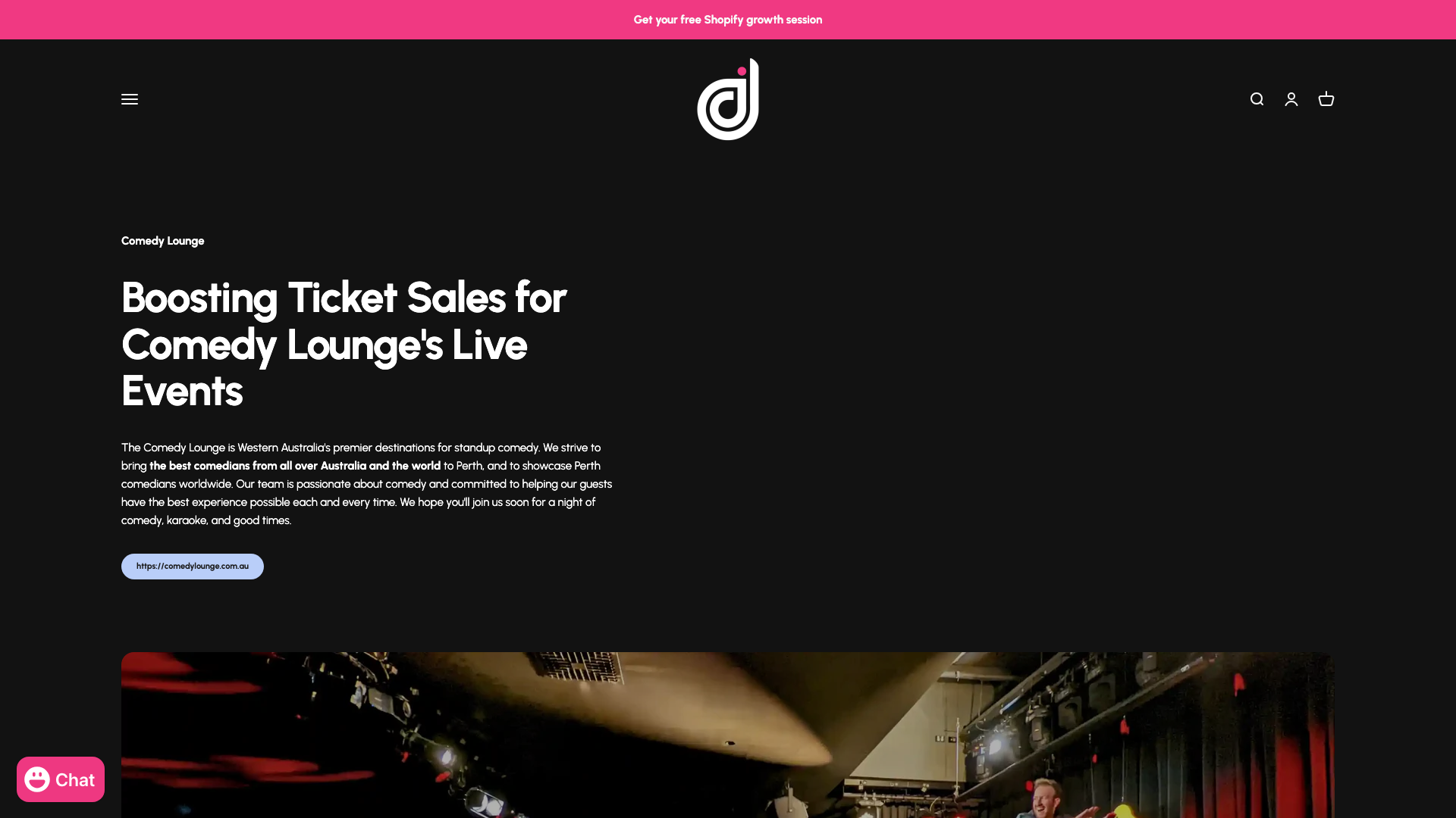 Boosting Ticket Sales for Comedy Lounge's Live Events