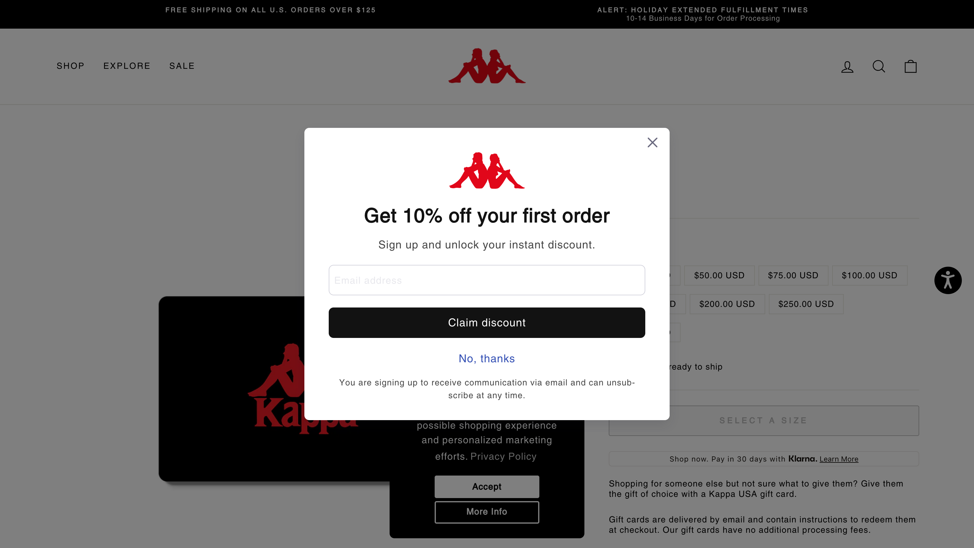 Kappa USA screenshot 3