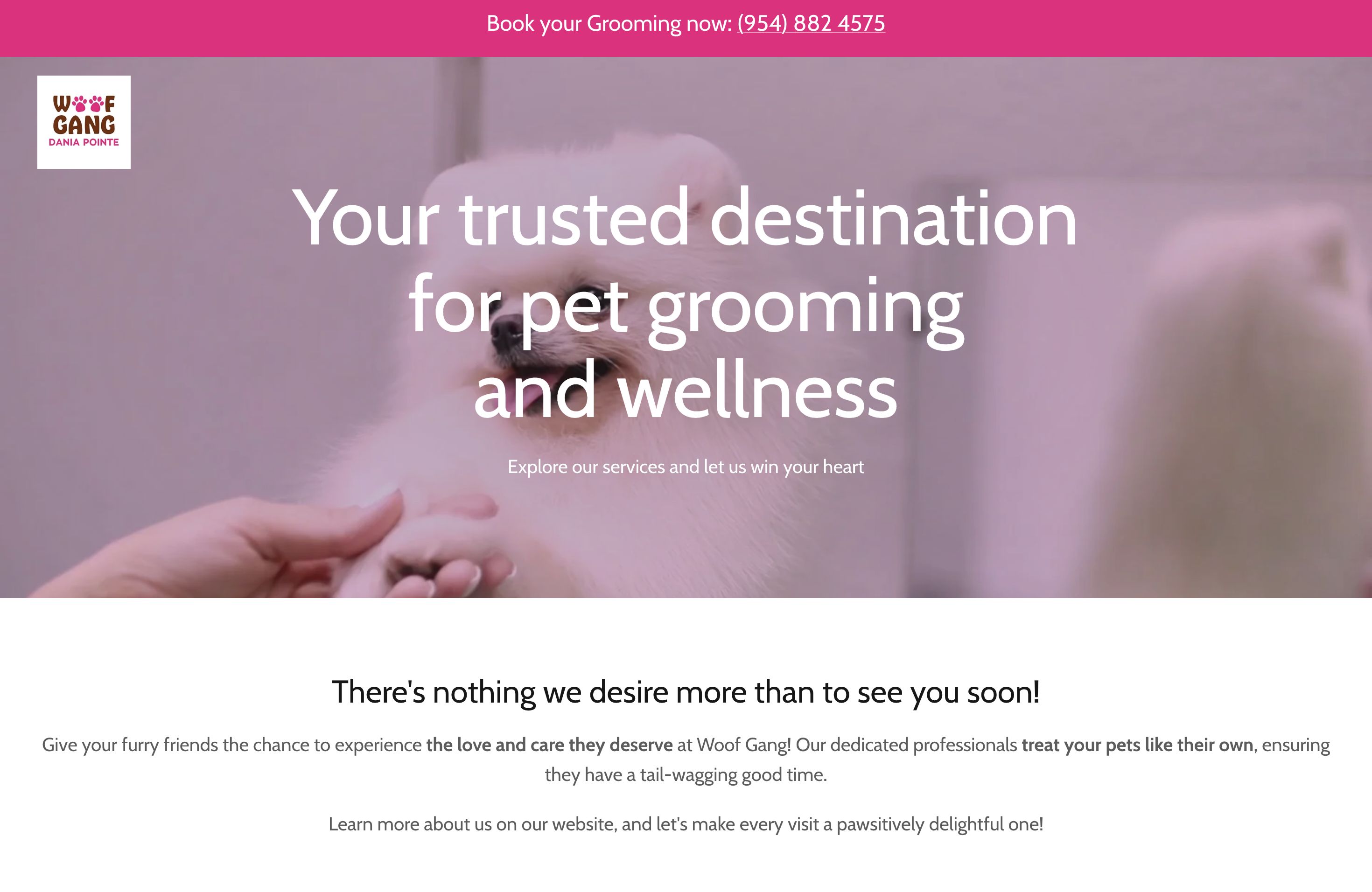 Woof Gang Bakery and Grooming screenshot