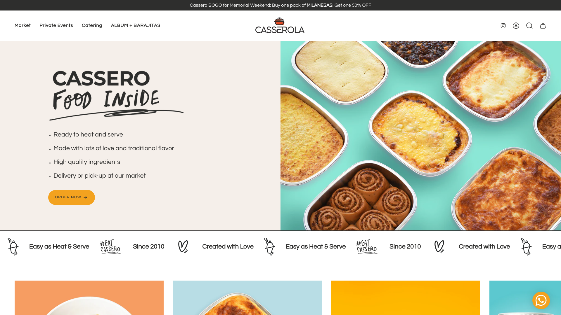 Eat Cassero | Website Revamp
