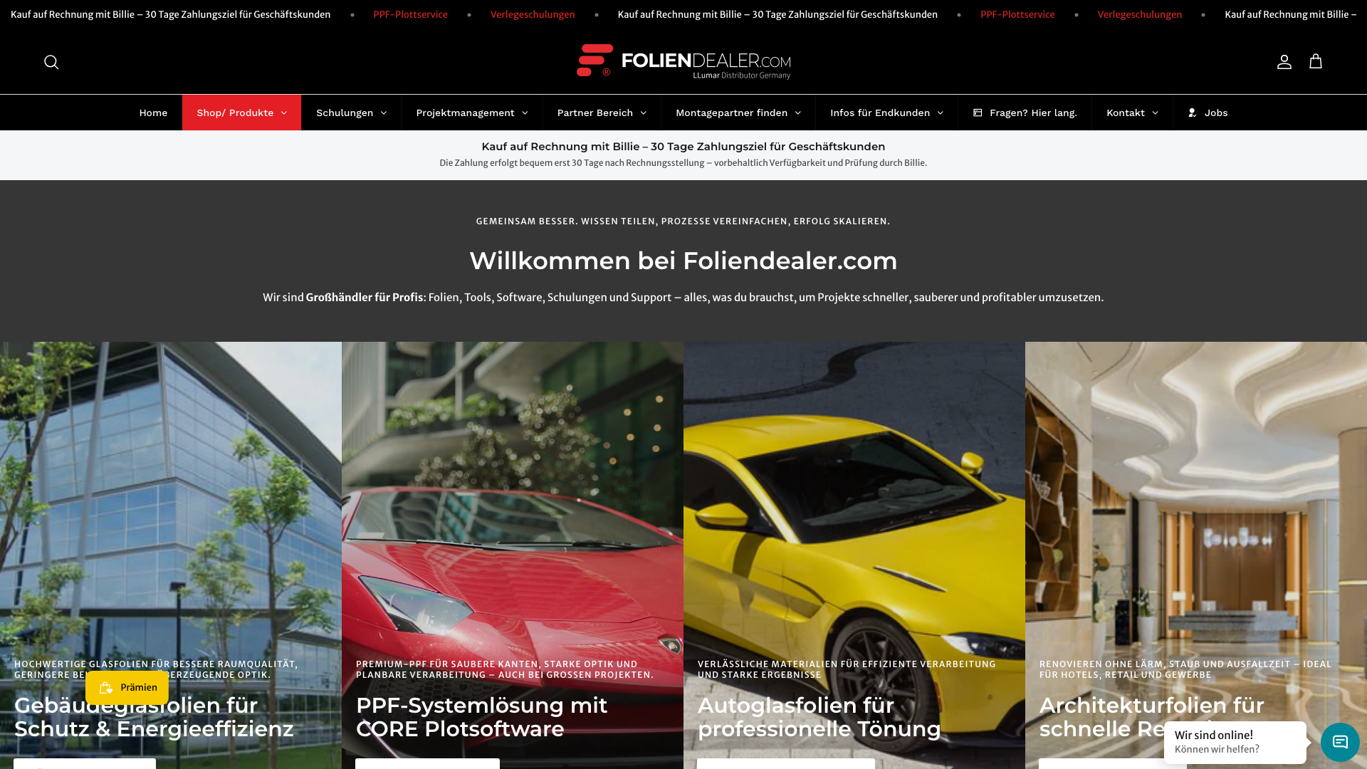 Foliendealer - Shopify Store & App Customization
