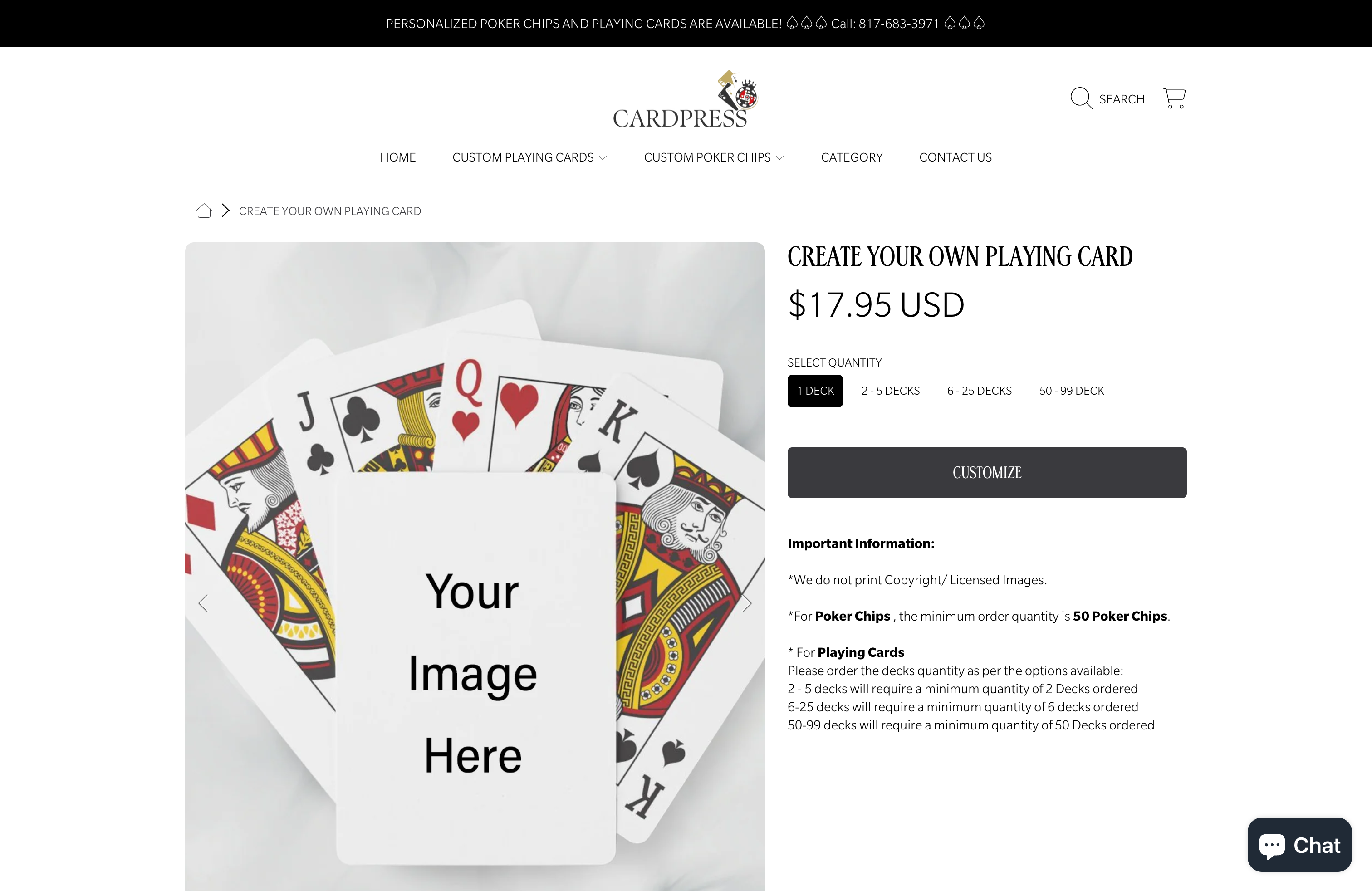 Custom Playing Cards Platform Development screenshot 4