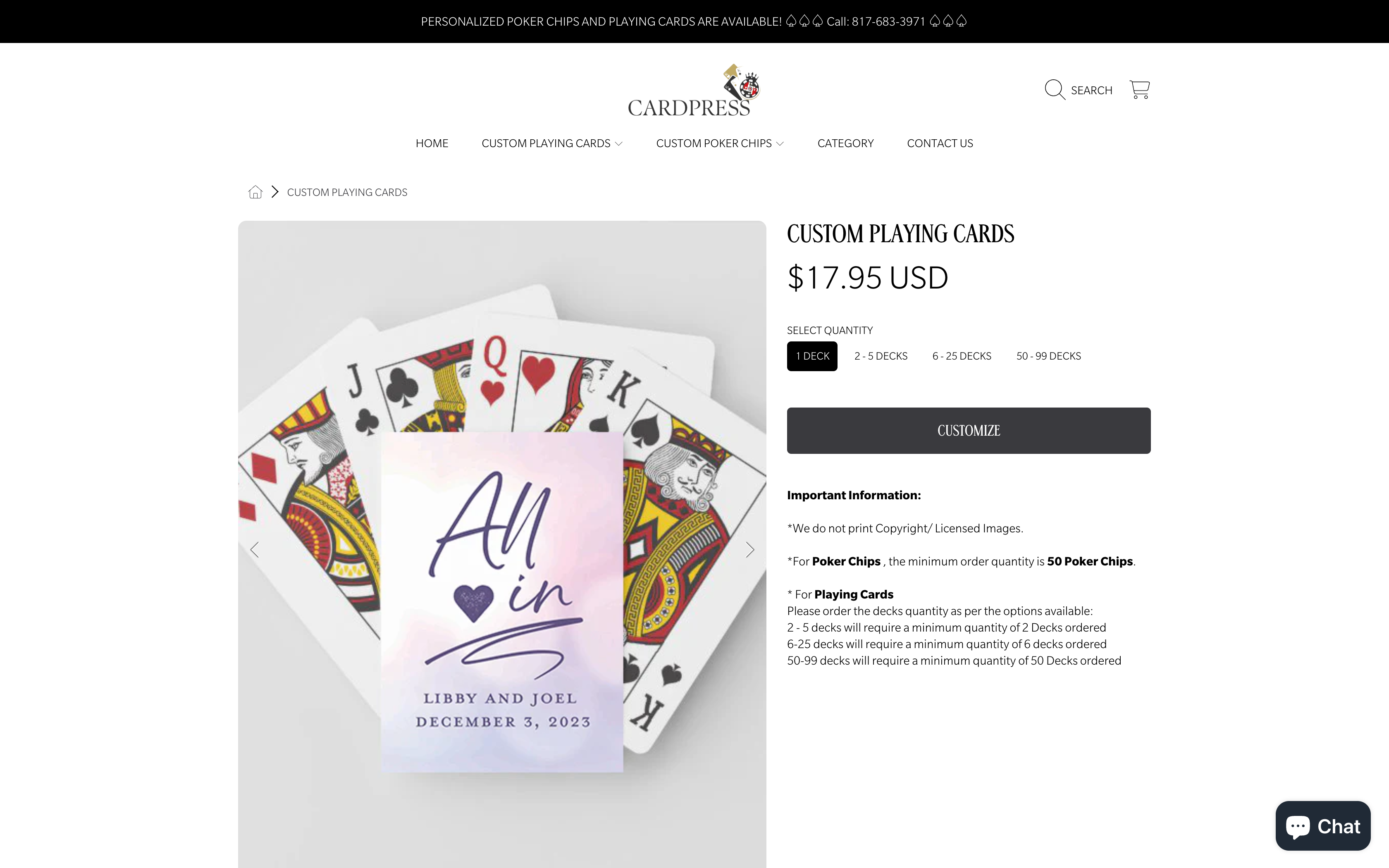 Custom Playing Cards Platform Development screenshot 3